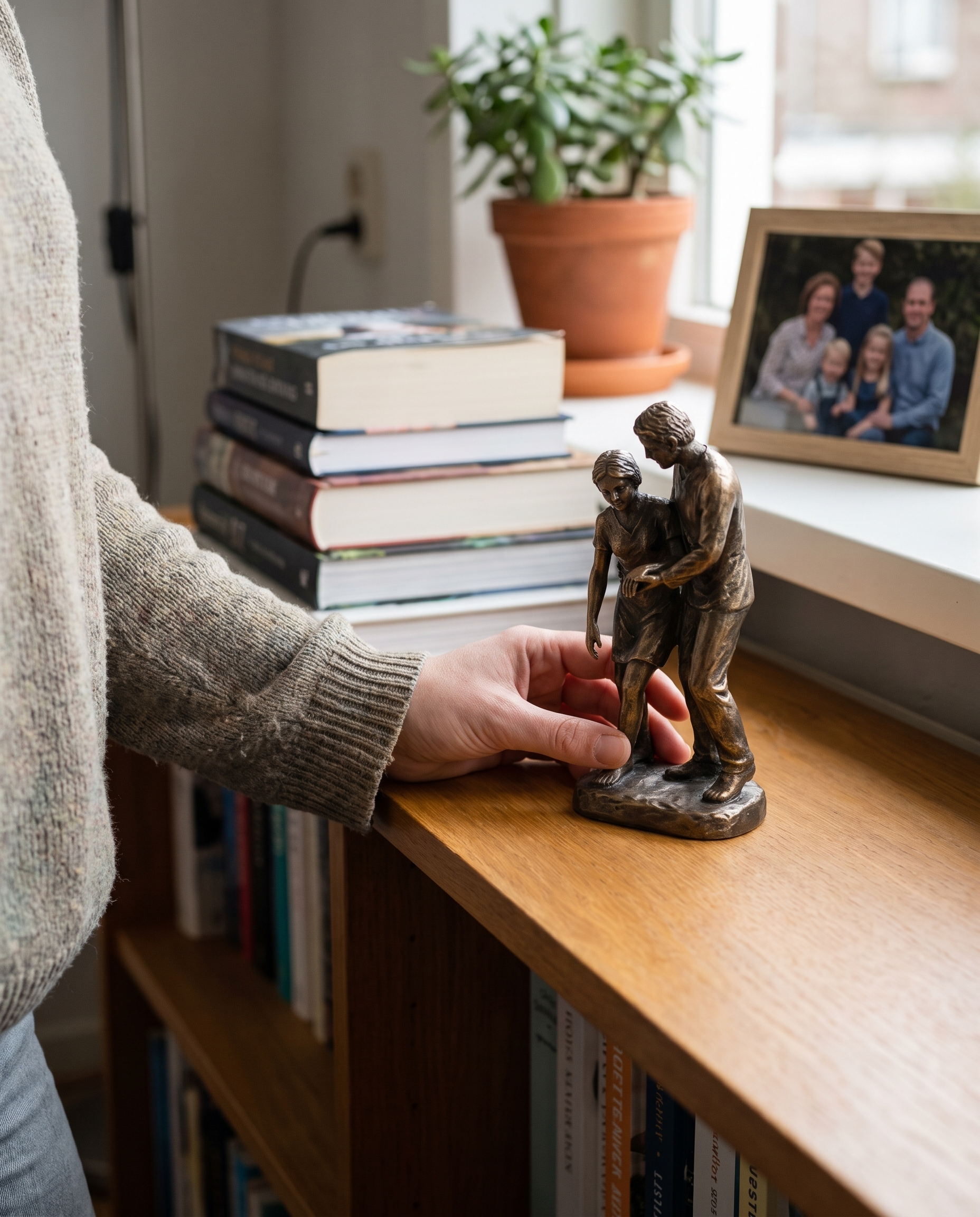 Eeuwige Liefde en Kracht Sculptuur Beeldje in gebruik