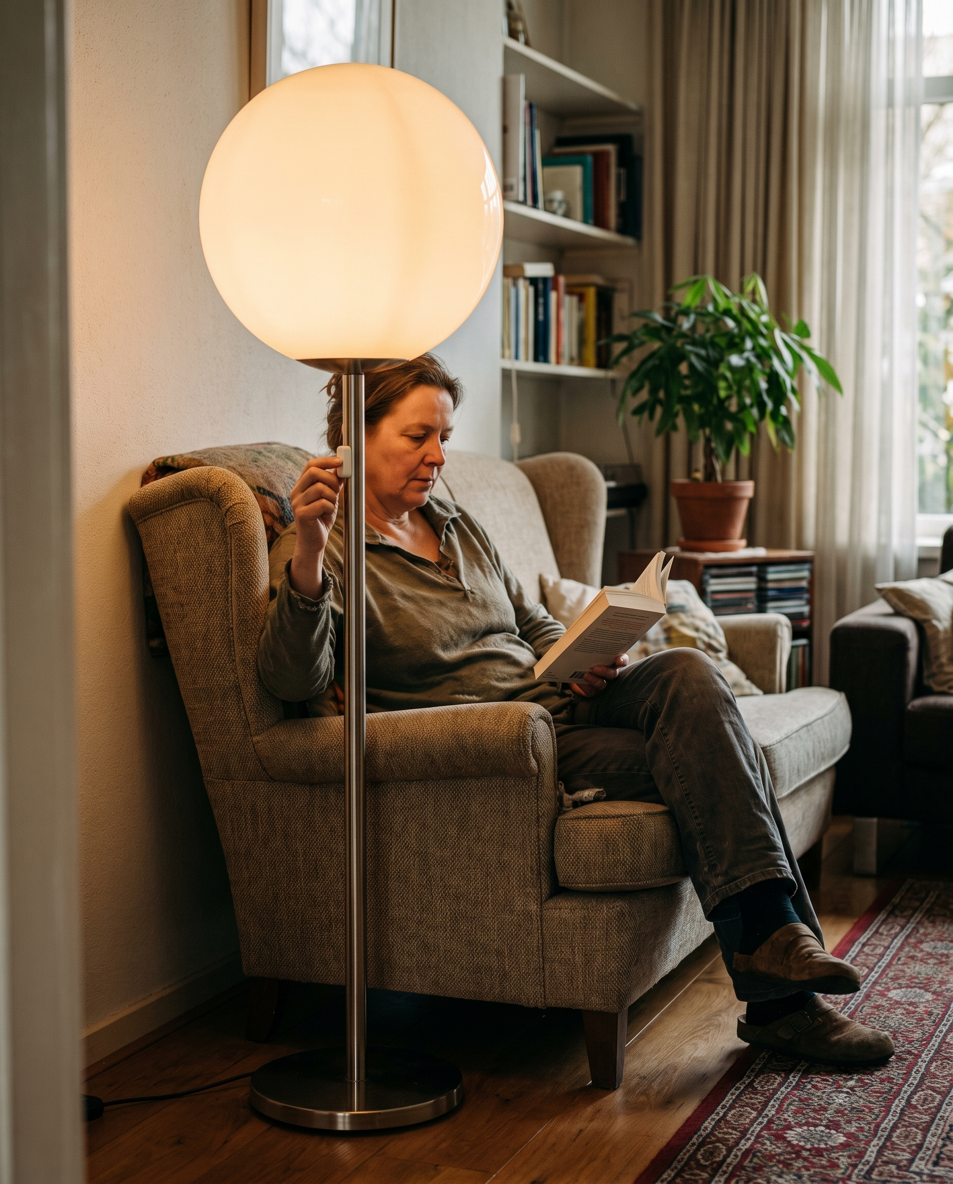 Vloerlamp Bol Plafond Tot Vloer 280cm in gebruik