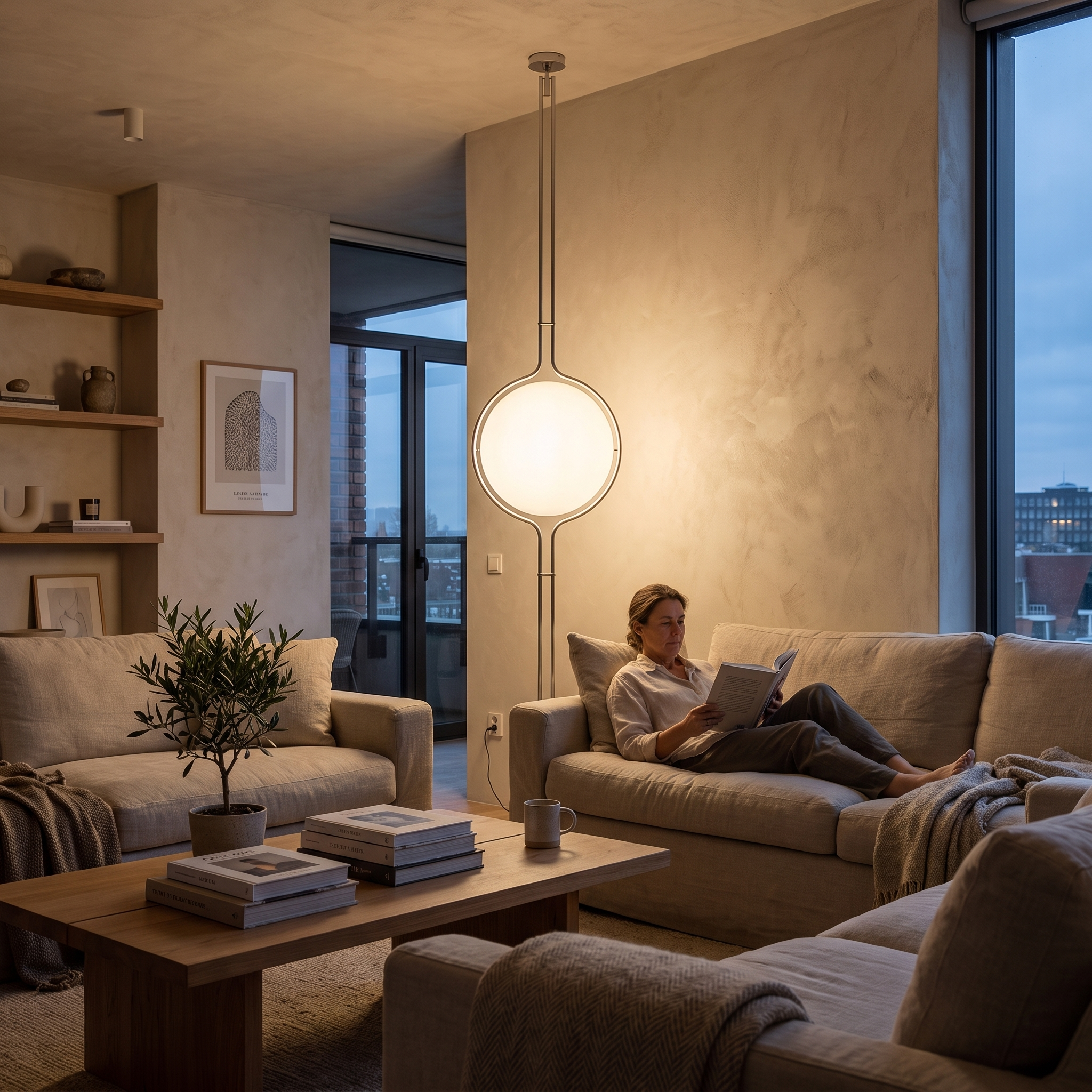Vloerlamp Bol Plafond Tot Vloer 280cm lifestyle