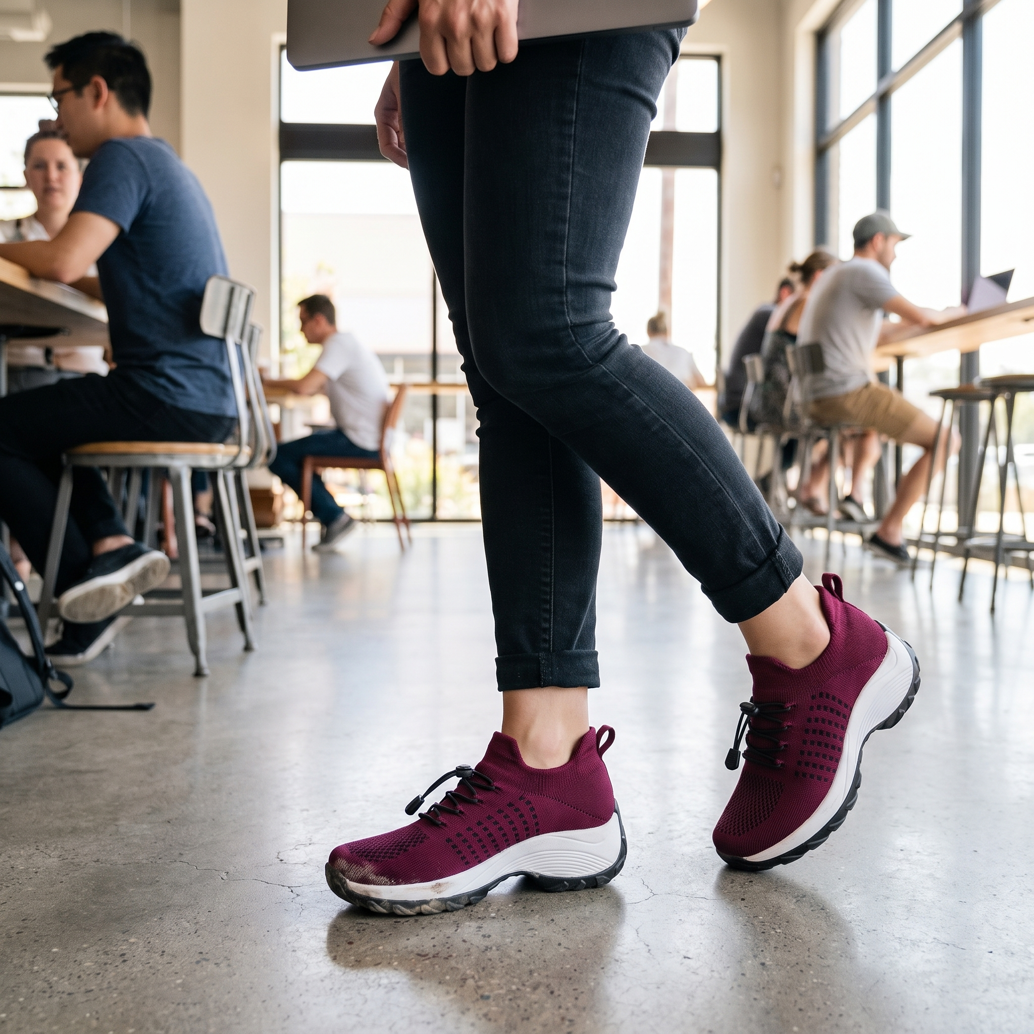 Orthopedic Walking Shoes with Arch Support lifestyle