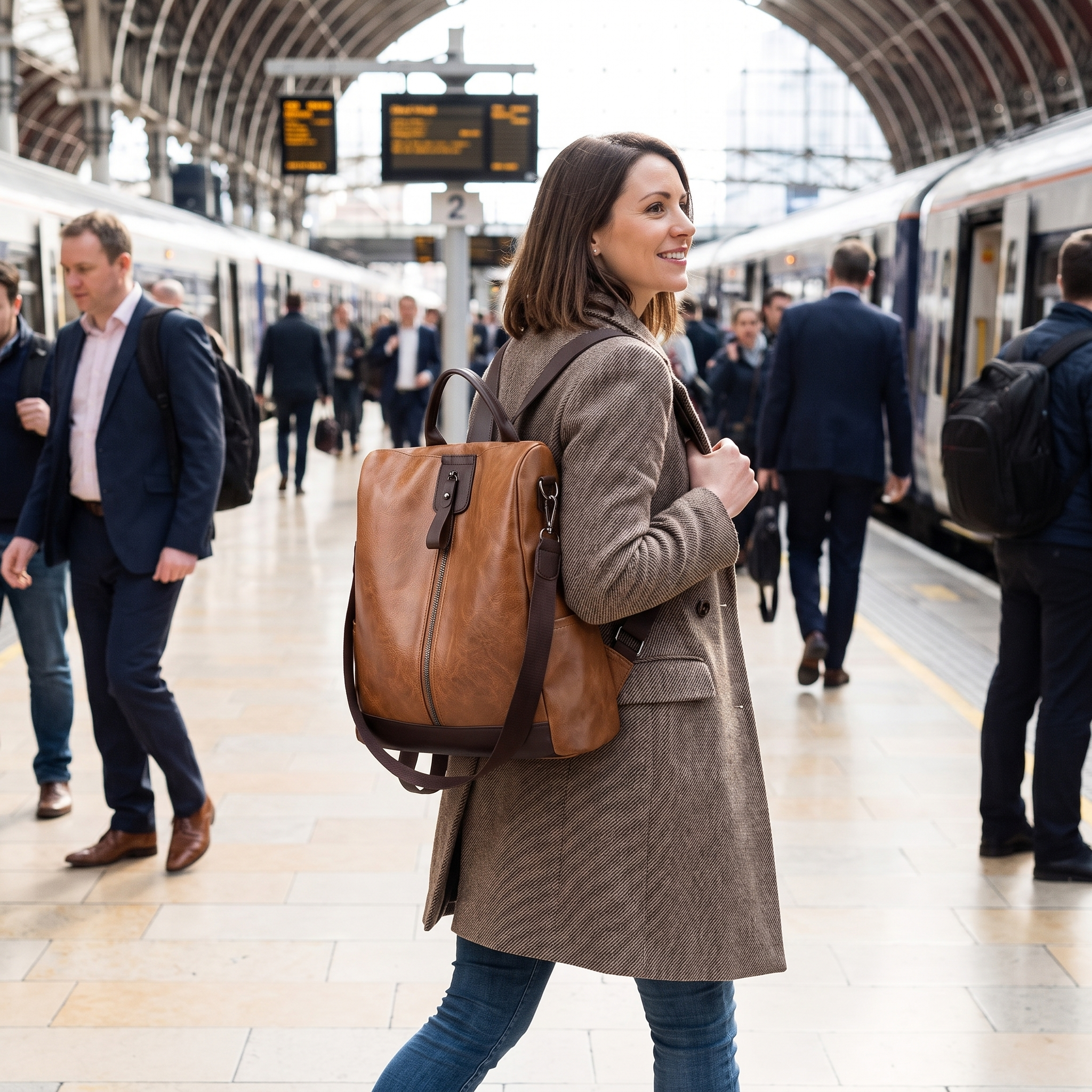 Waterproof Cut-Resistant Women's Backpack lifestyle