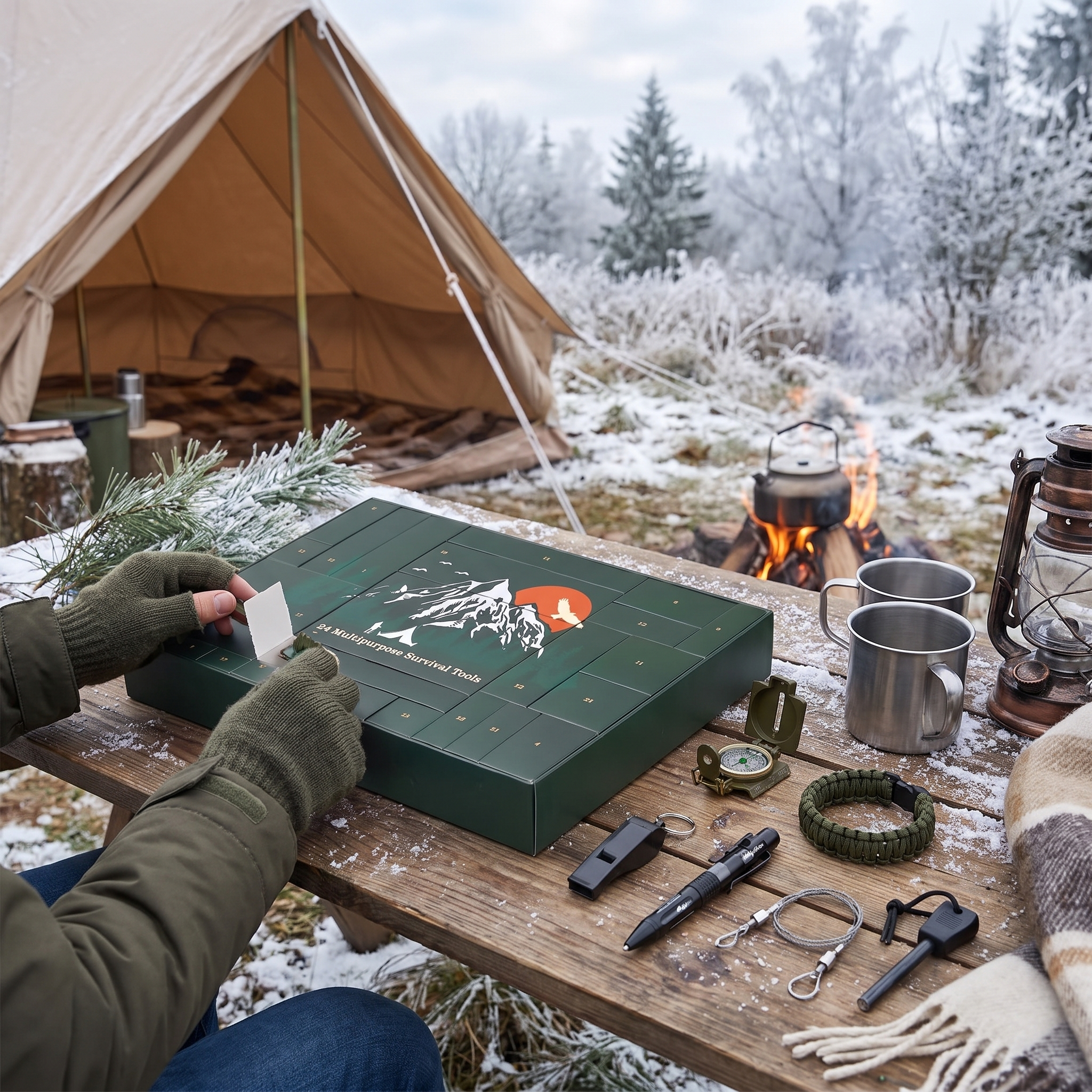 Calendrier de l’Avent outdoor de survie 24 jours lifestyle