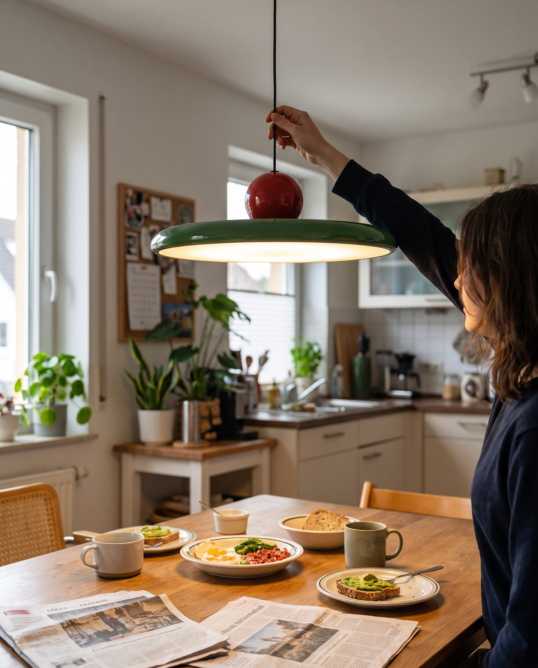 Bauhaus LED Hanglamp in gebruik