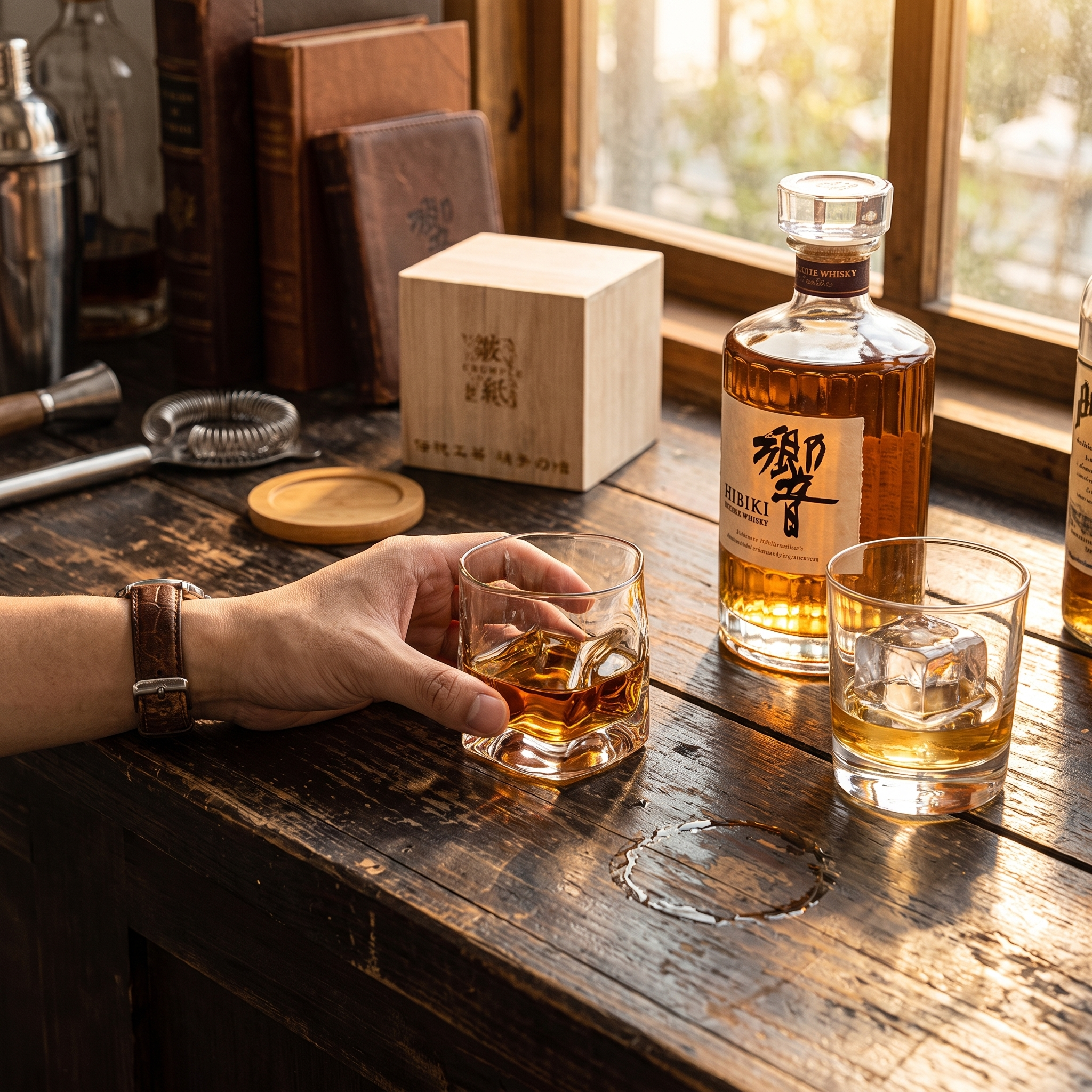 Edo Kiriko whiskyglas lifestyle