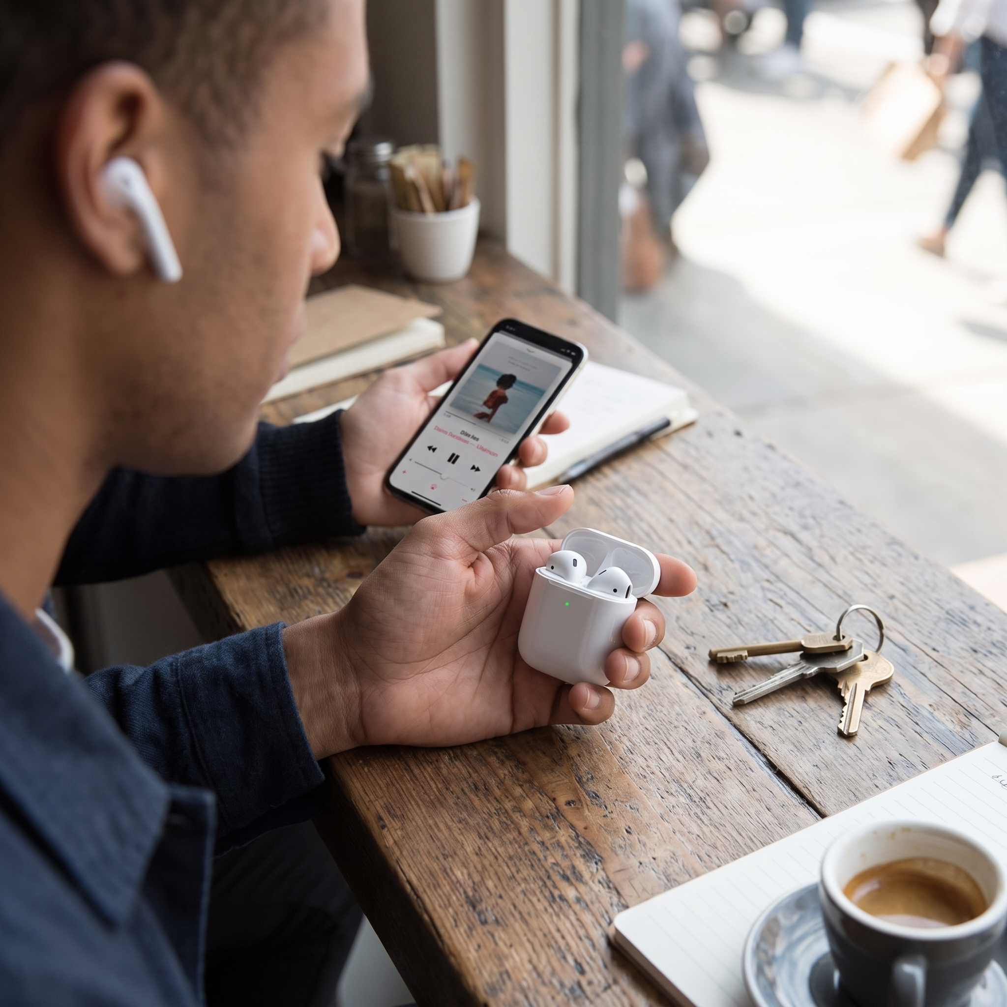 Draadloze Bluetooth Oordopjes met Oplaadcase lifestyle