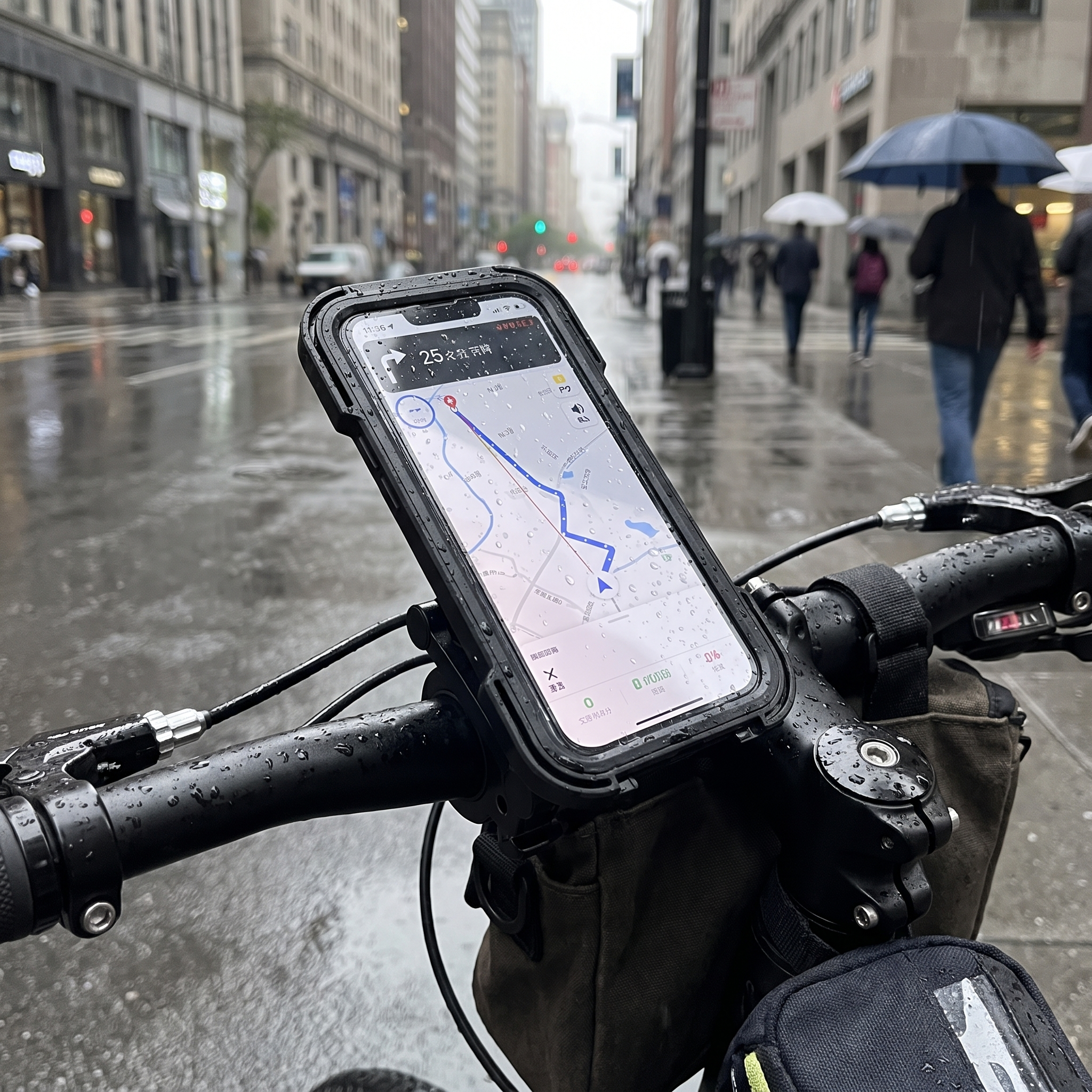 Waterproof 360° Rotating Bike Phone Holder lifestyle