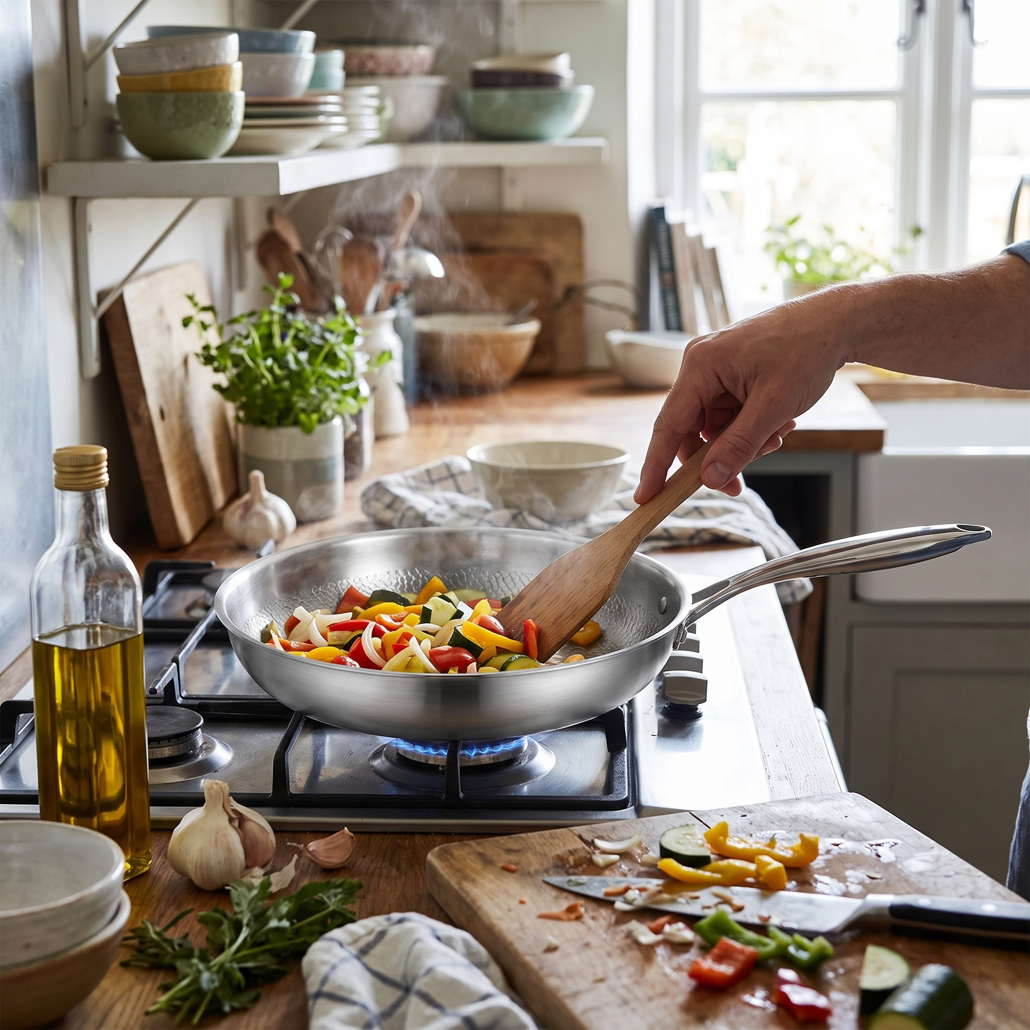Titanium Koekenpan voor Inductie & Gas lifestyle