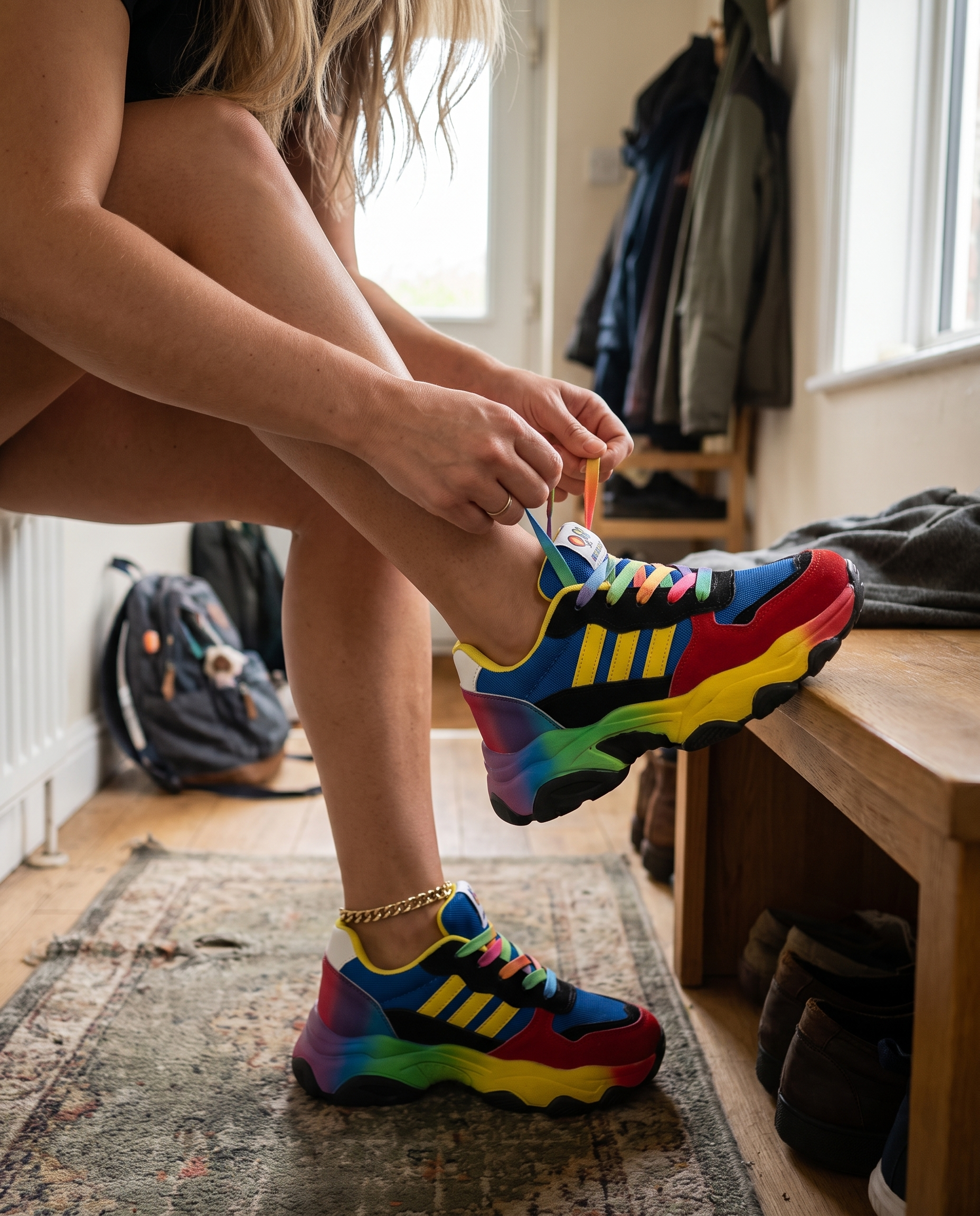 Dames Platformsneakers Multicolor met Orthopedische Zool | Sansoti in gebruik