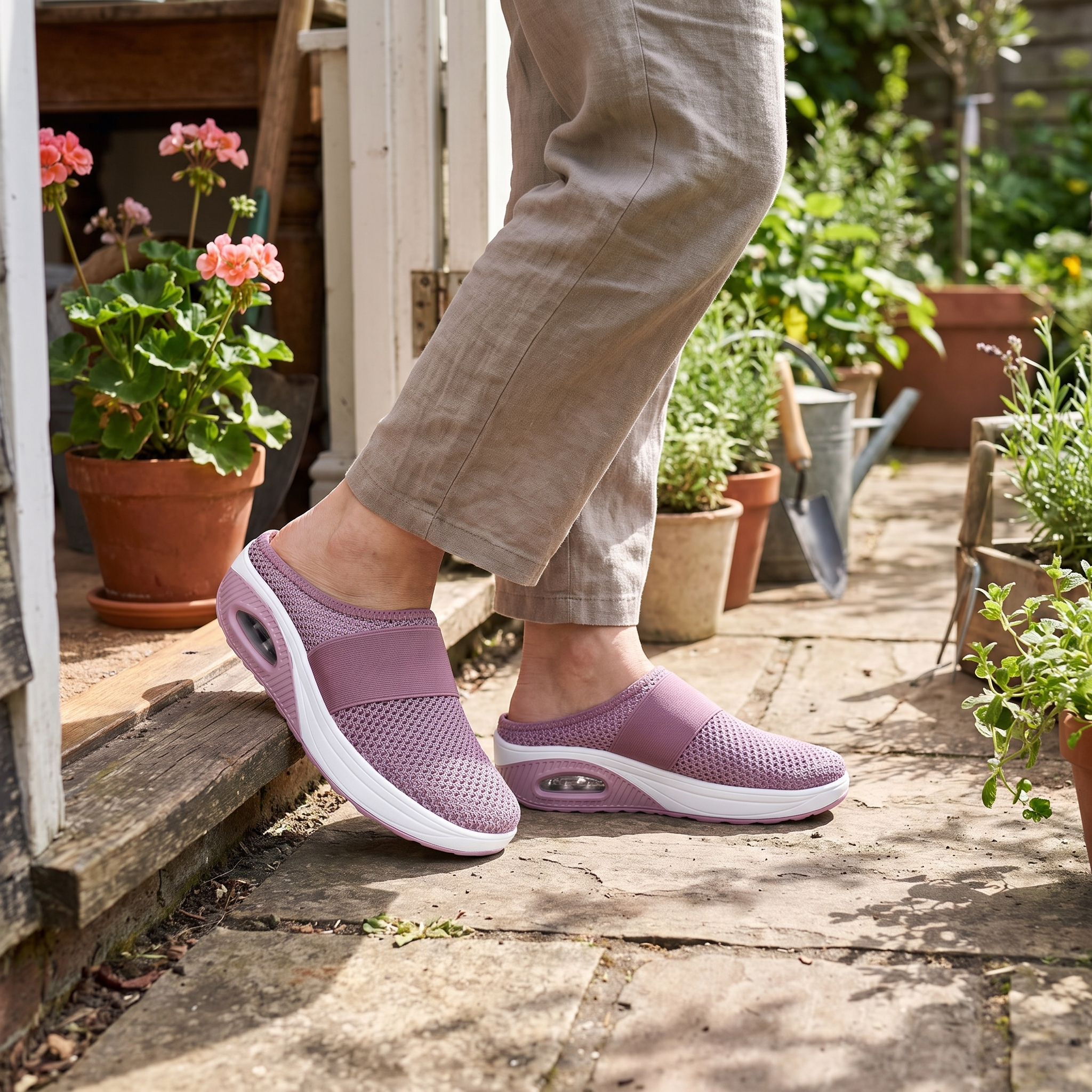 Chaussons orthopédiques à coussin d’air, chaussures ergonomiques à enfiler | Sansoti lifestyle