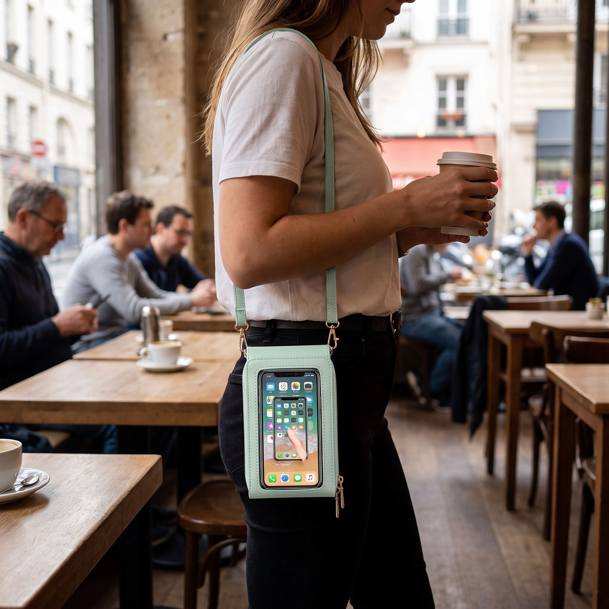 Women's Shoulder Bag with Phone Compartment and Anti-Theft Compact Crossbody Bag | Sansoti lifestyle