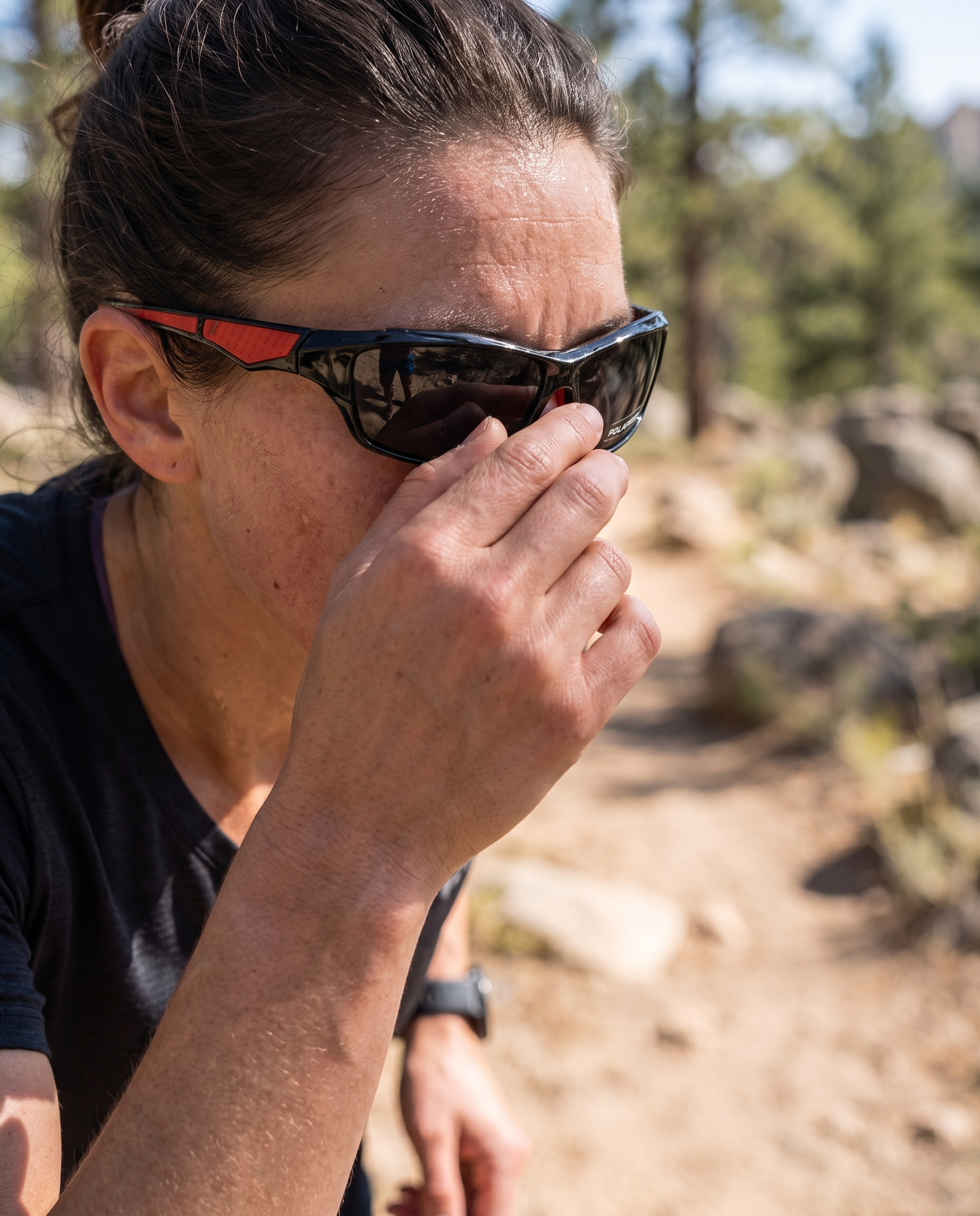Polarisierte Sportbrille mit UV400-Schutz | Sansoti im Einsatz