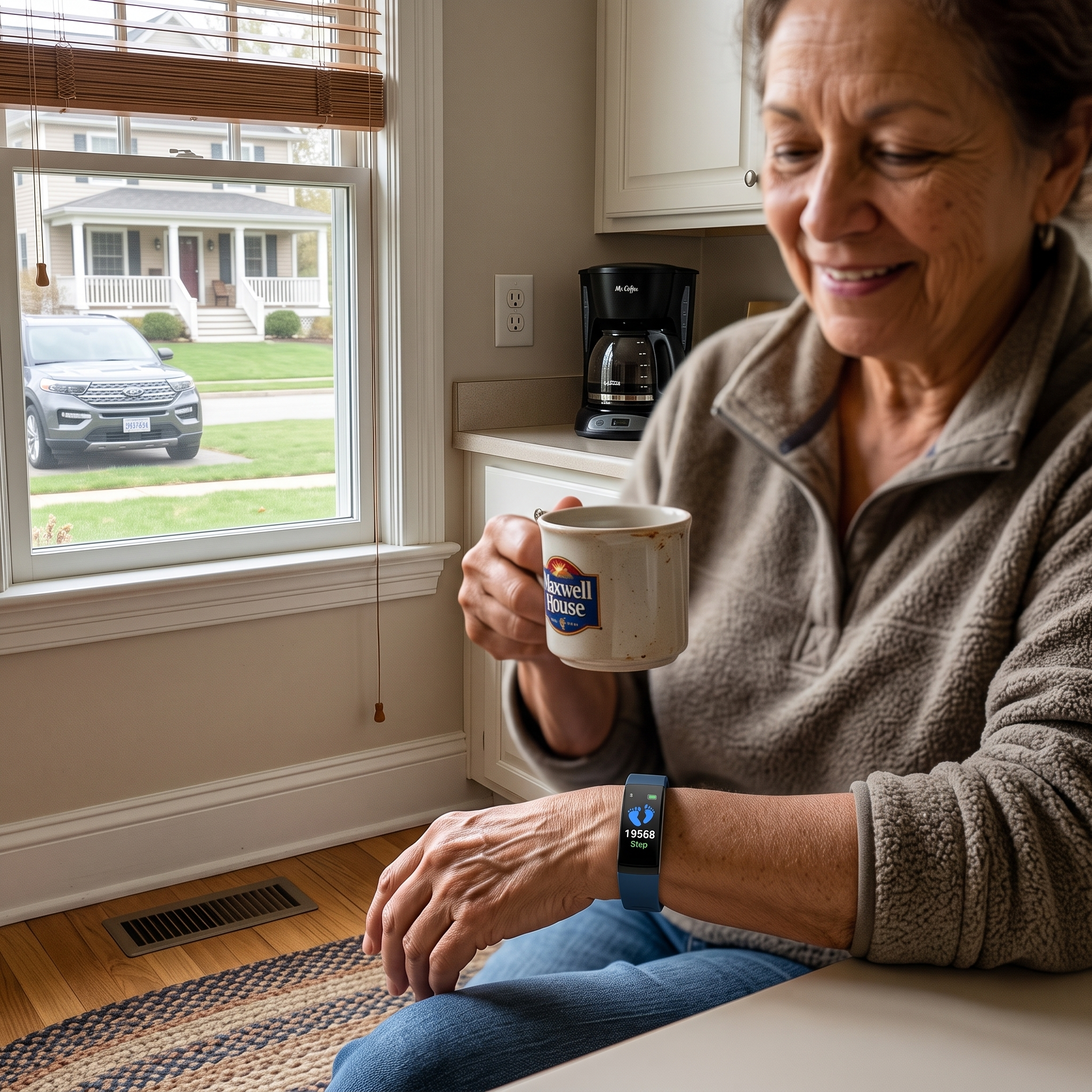 Fitness Tracker Watch for Seniors with Heart Rate Monitor lifestyle