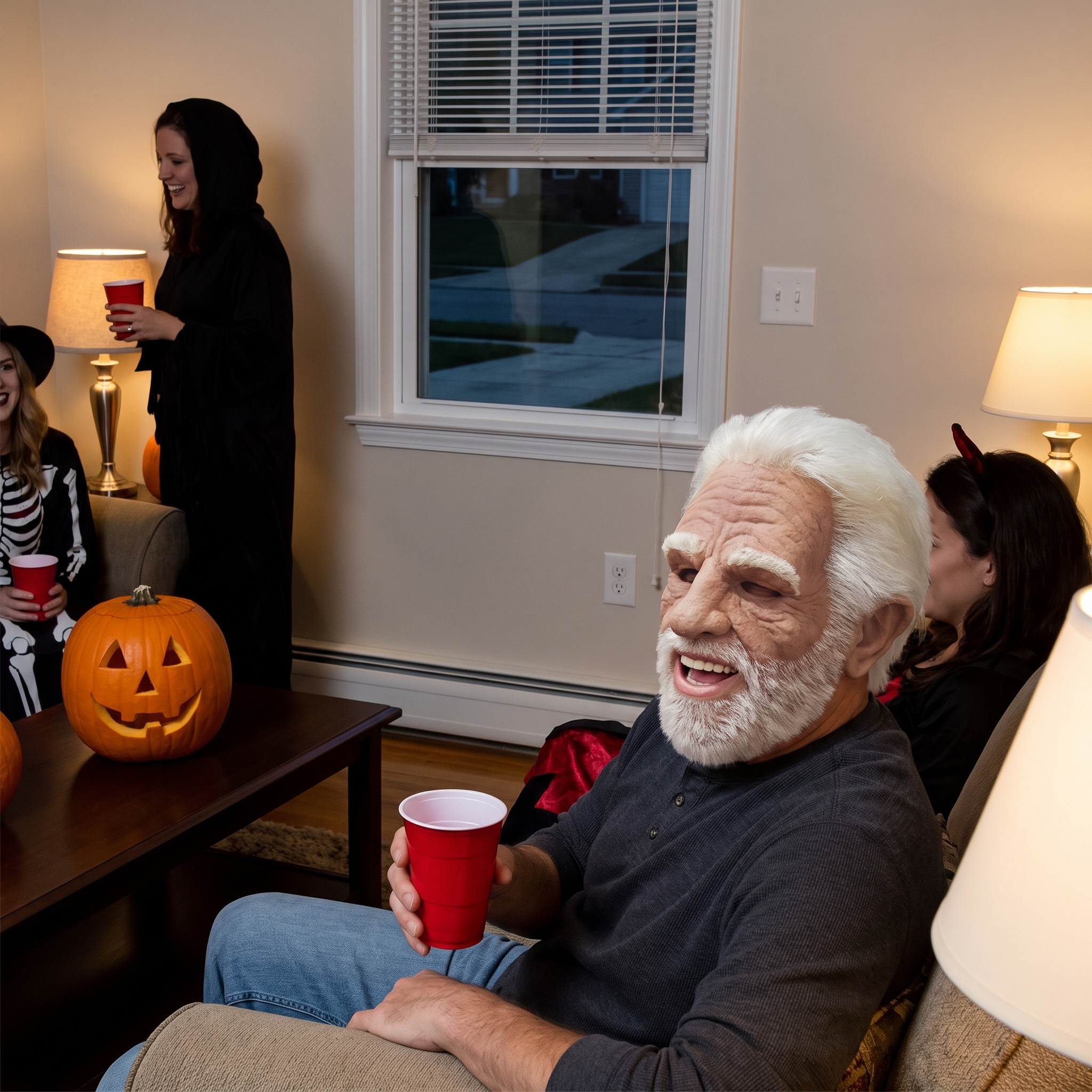 Full Face Character Mask for Adults Natural Latex lifestyle