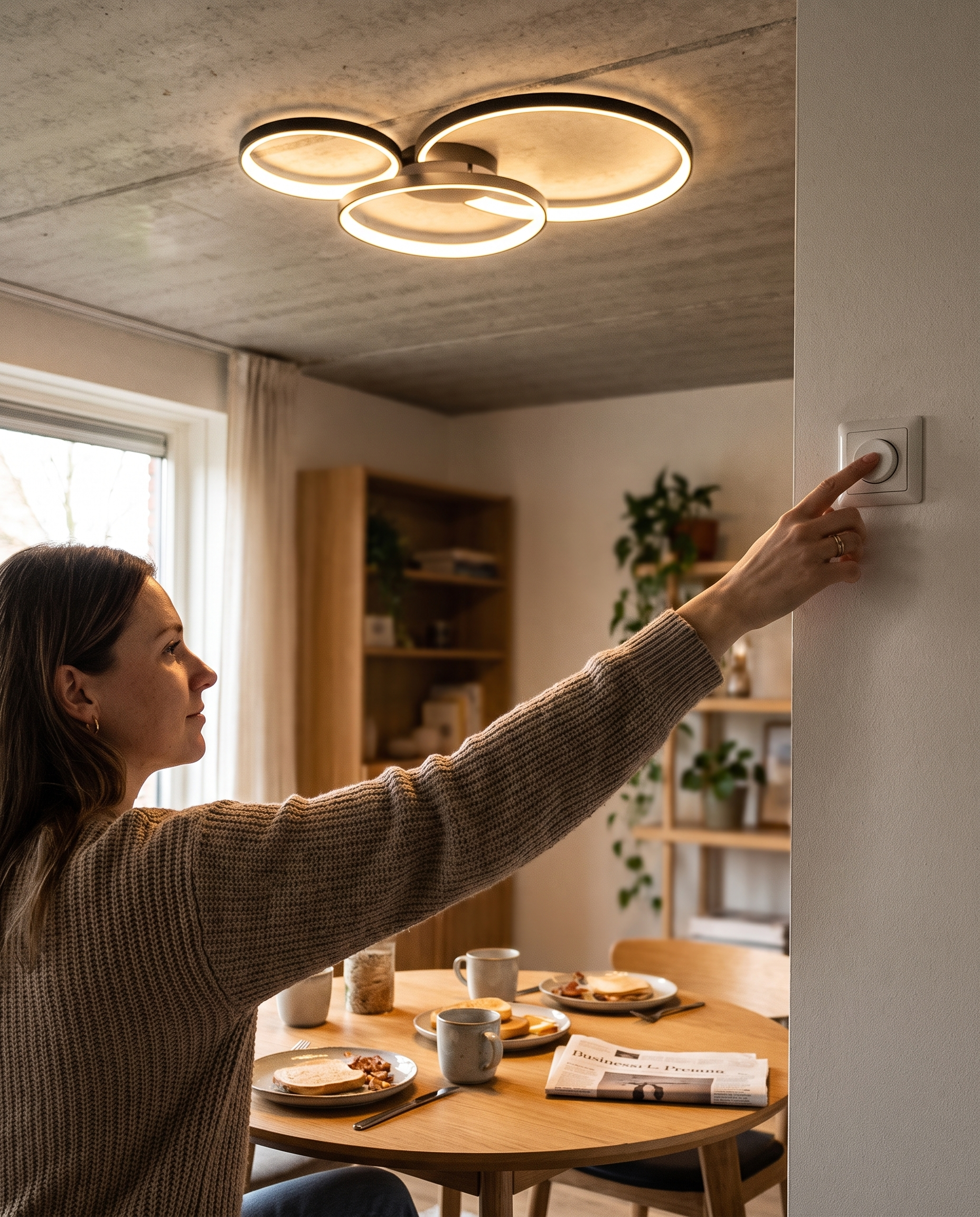 Pinnacle LED-Deckenleuchte in Gebrauch