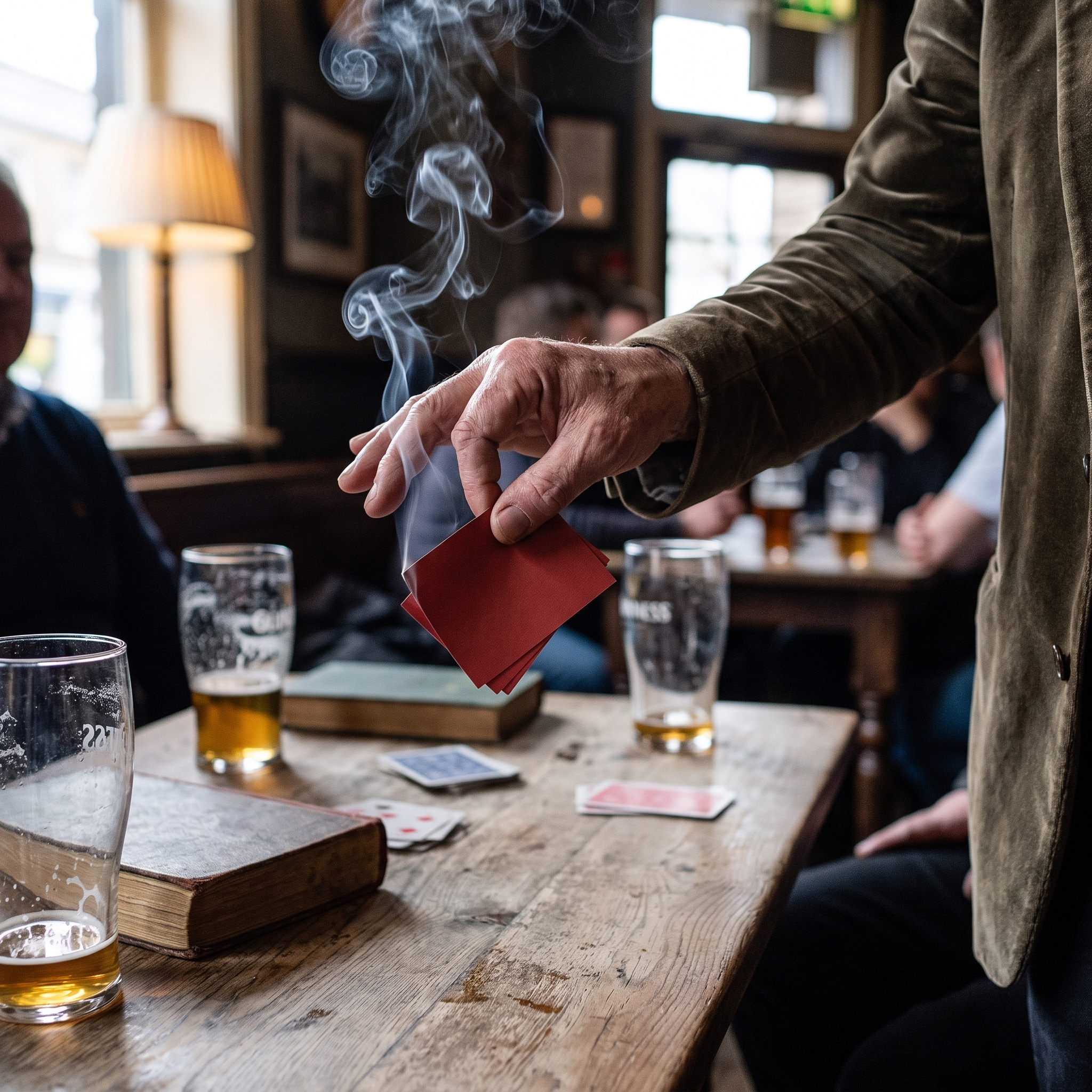 Finger Smoke Magic Trick 8x6cm Special Paper Smoke Effect Fingertips Lifestyle