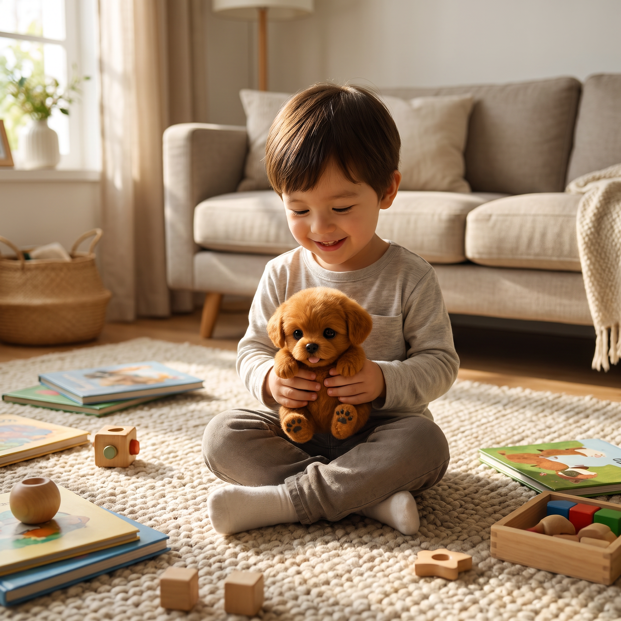 Interactive Plush Robot Toy Dog with Movement and Sound lifestyle
