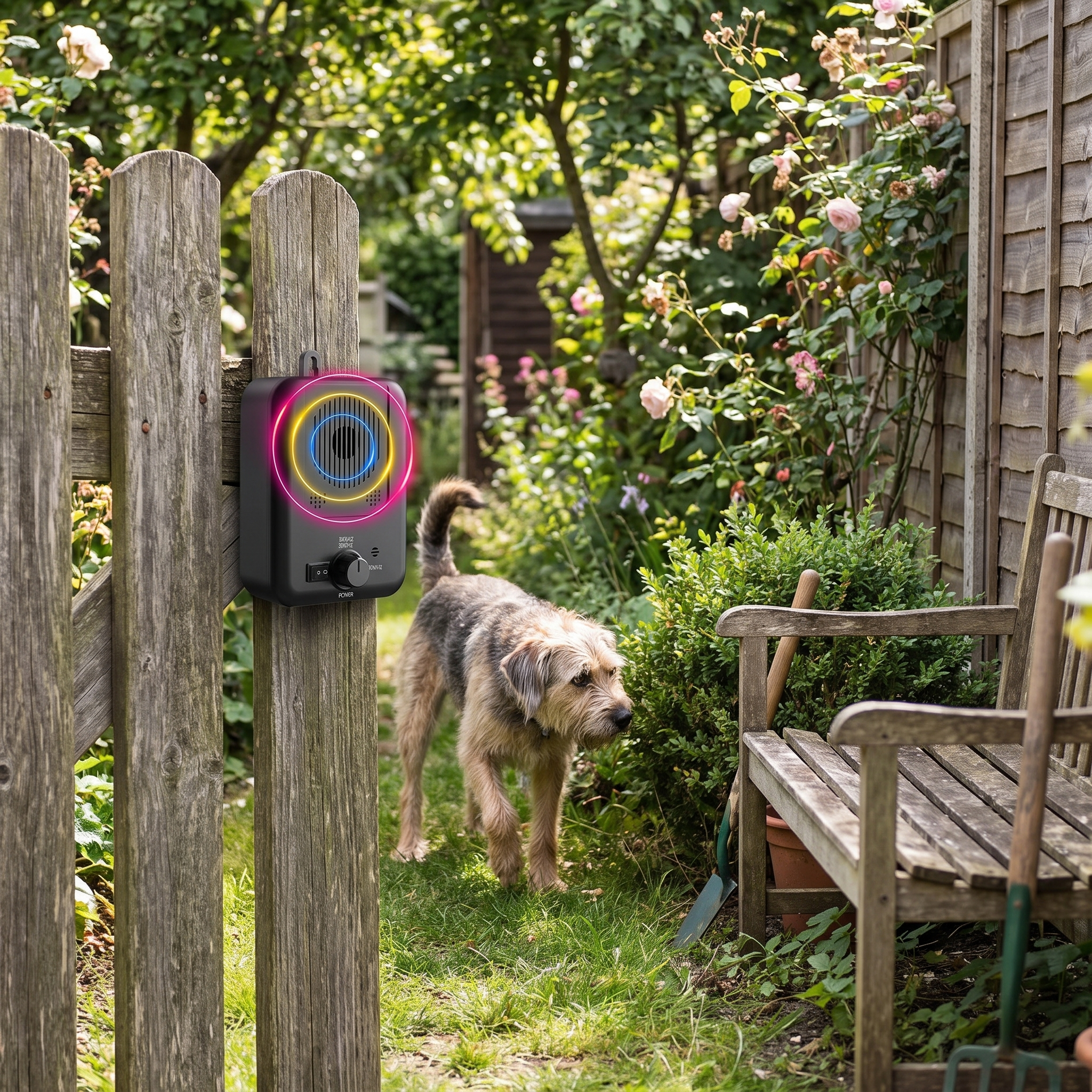 Appareil anti-aboiement à ultrasons rechargeable avec une portée de 15 mètres pour chiens, style de vie