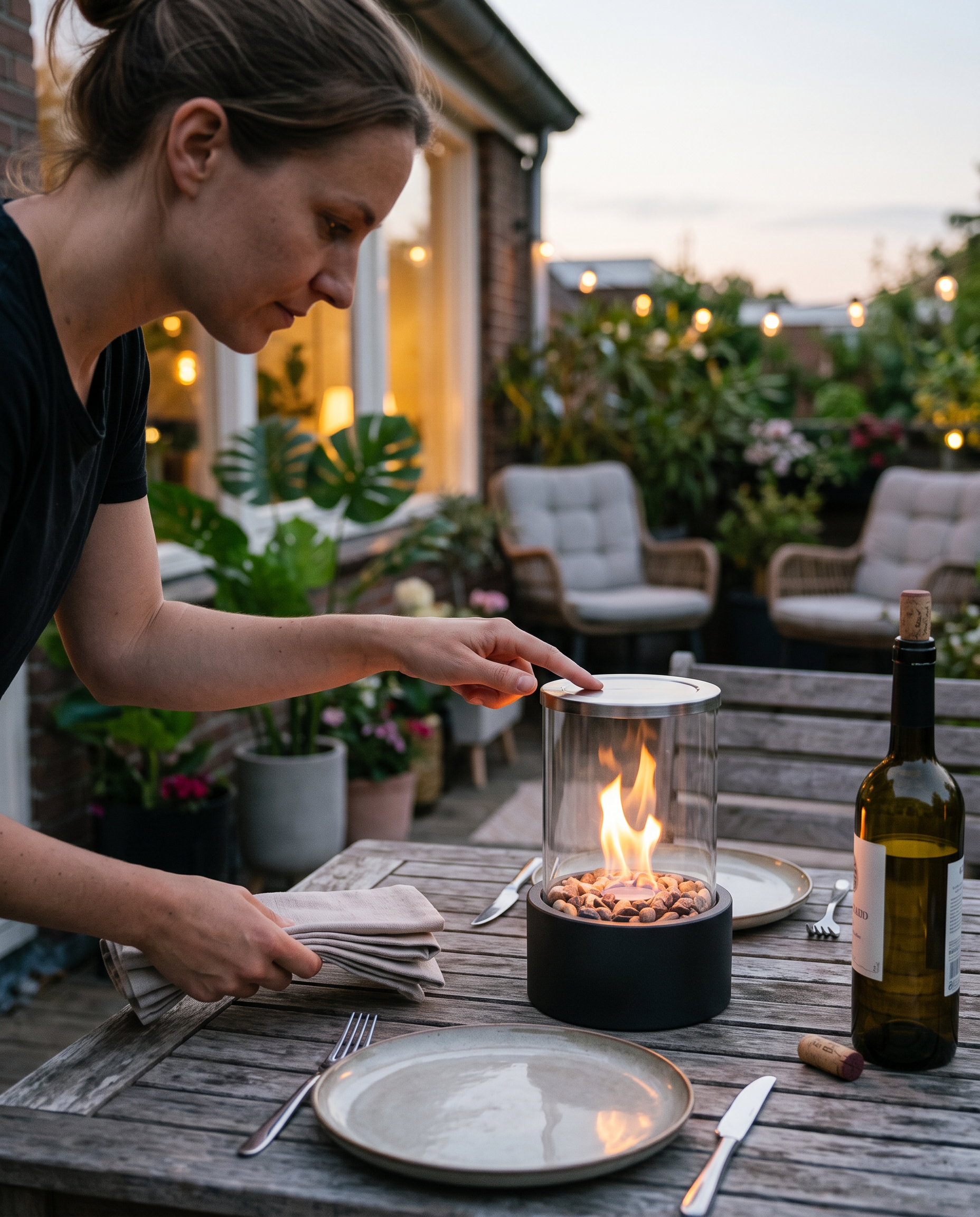 Moderne Ronde LED Plafondlamp met Golvend Reliëf lifestyle