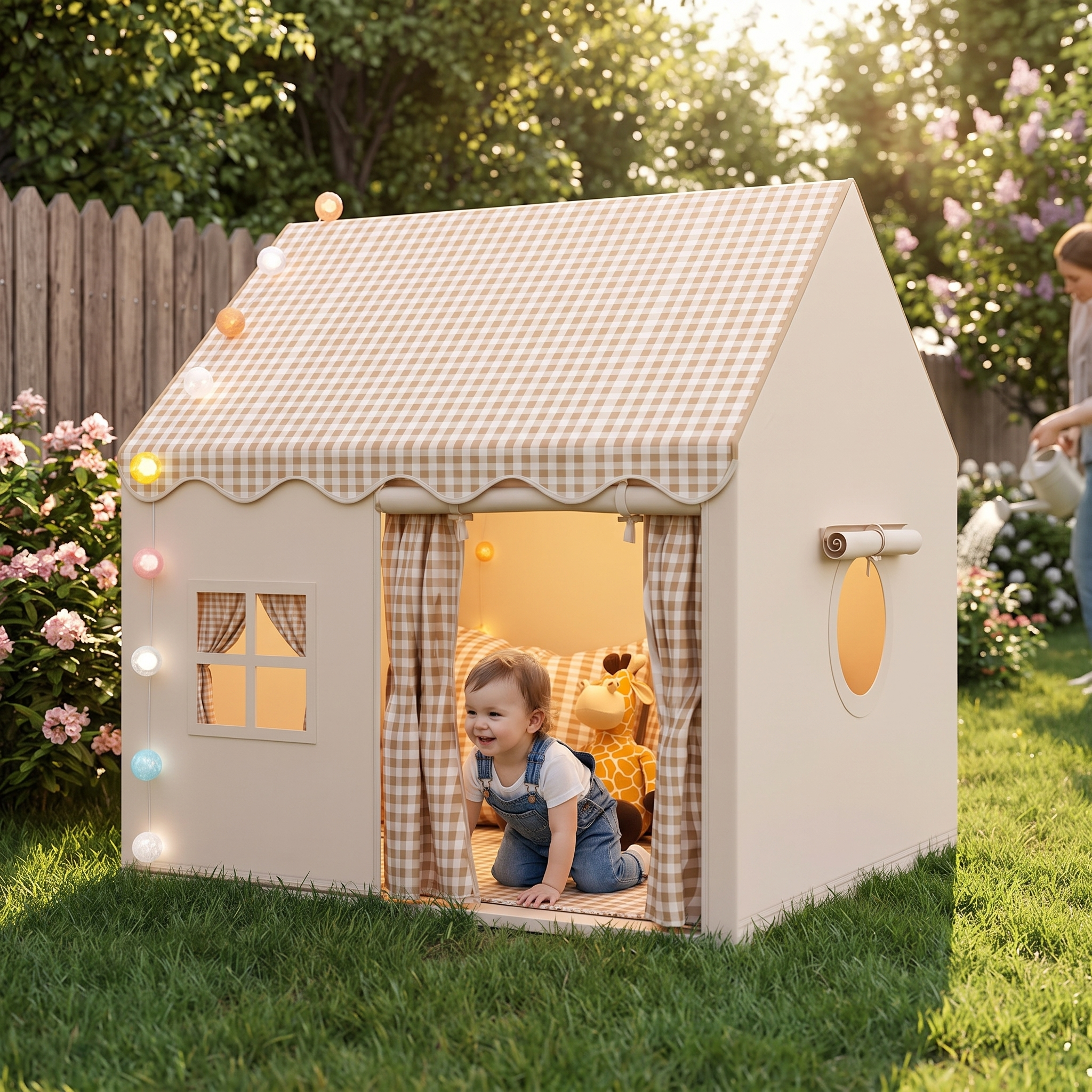 Scandinavisch Kinderspeeltent voor Binnen en Buiten lifestyle