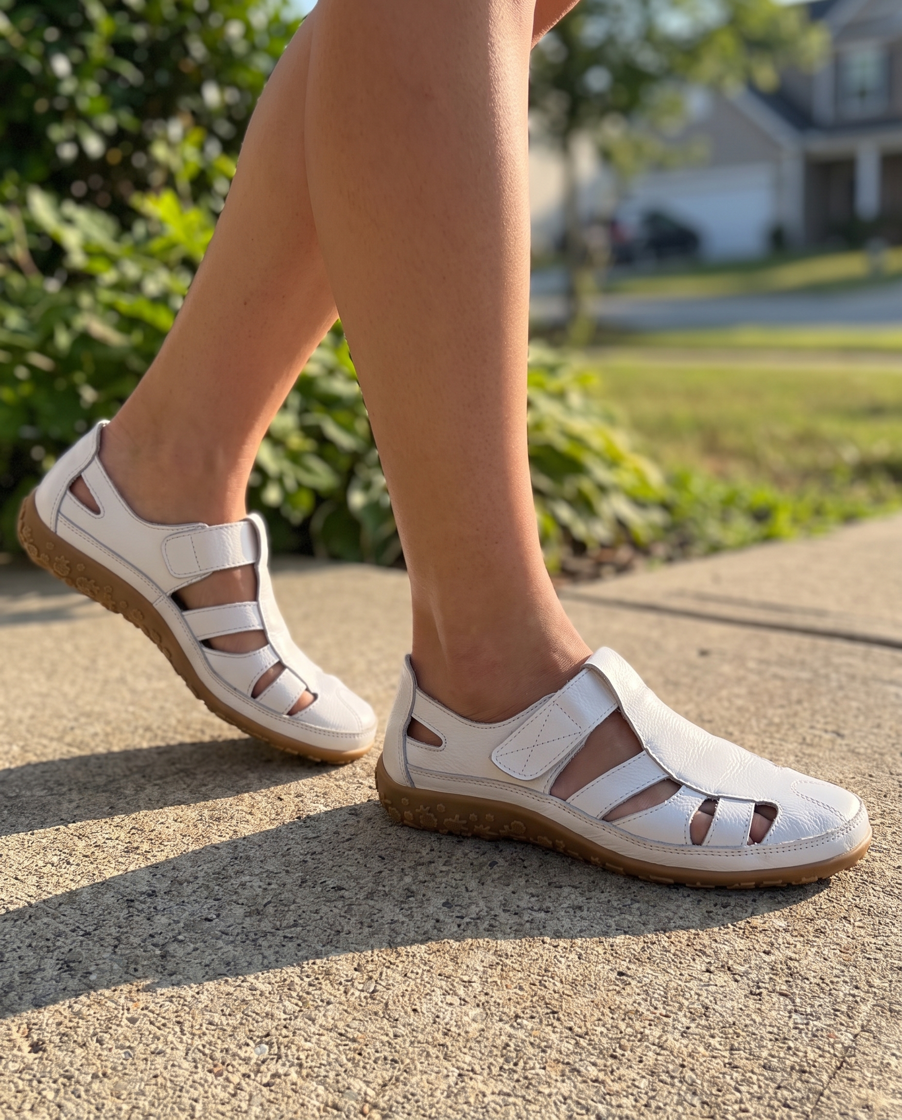 Orthopedische Sandalen met Voetboog Ondersteuning Dames in gebruik