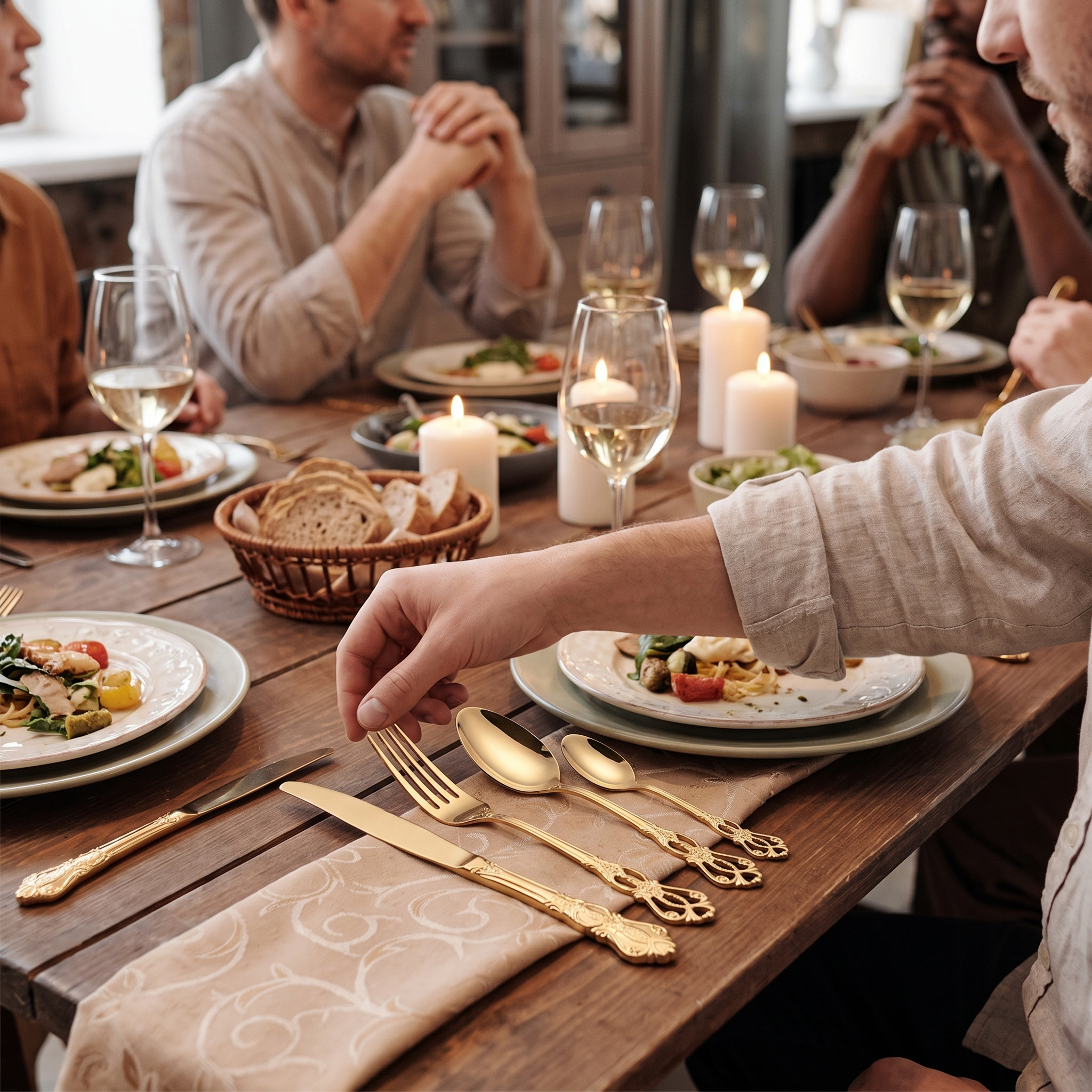 18/10 stainless steel cutlery set lifestyle