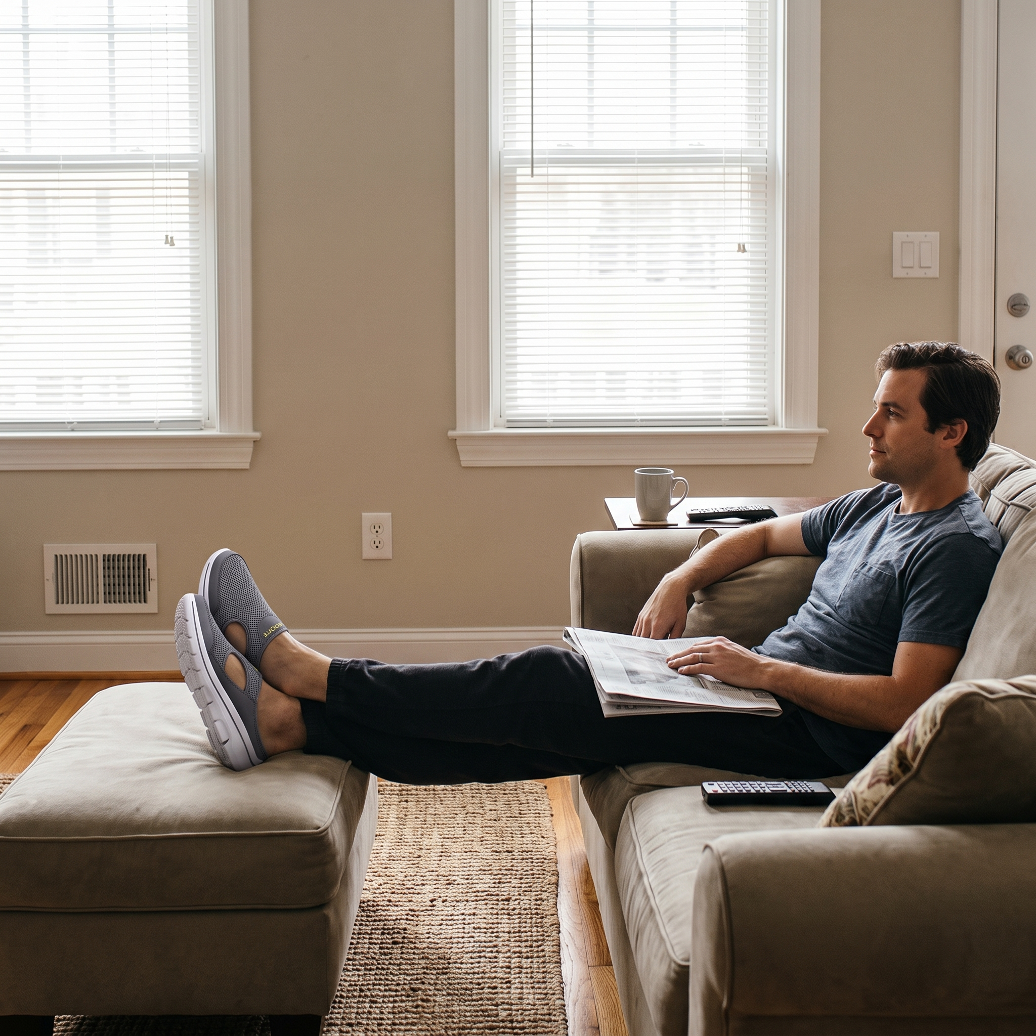 Orthopedic House Slippers with Arch Support lifestyle