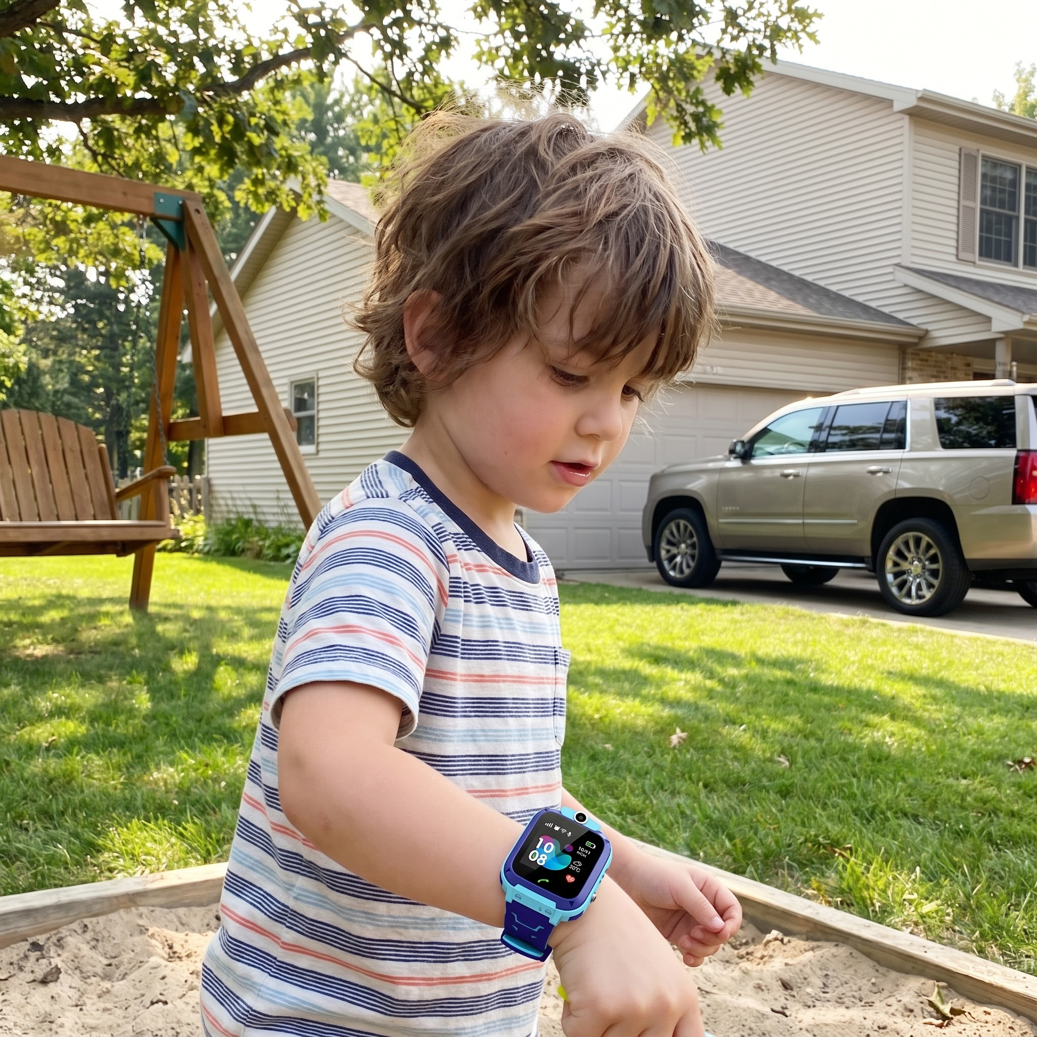 Kids GPS Tracker Watch with Two-Way Calling, Camera and Emergency Button lifestyle