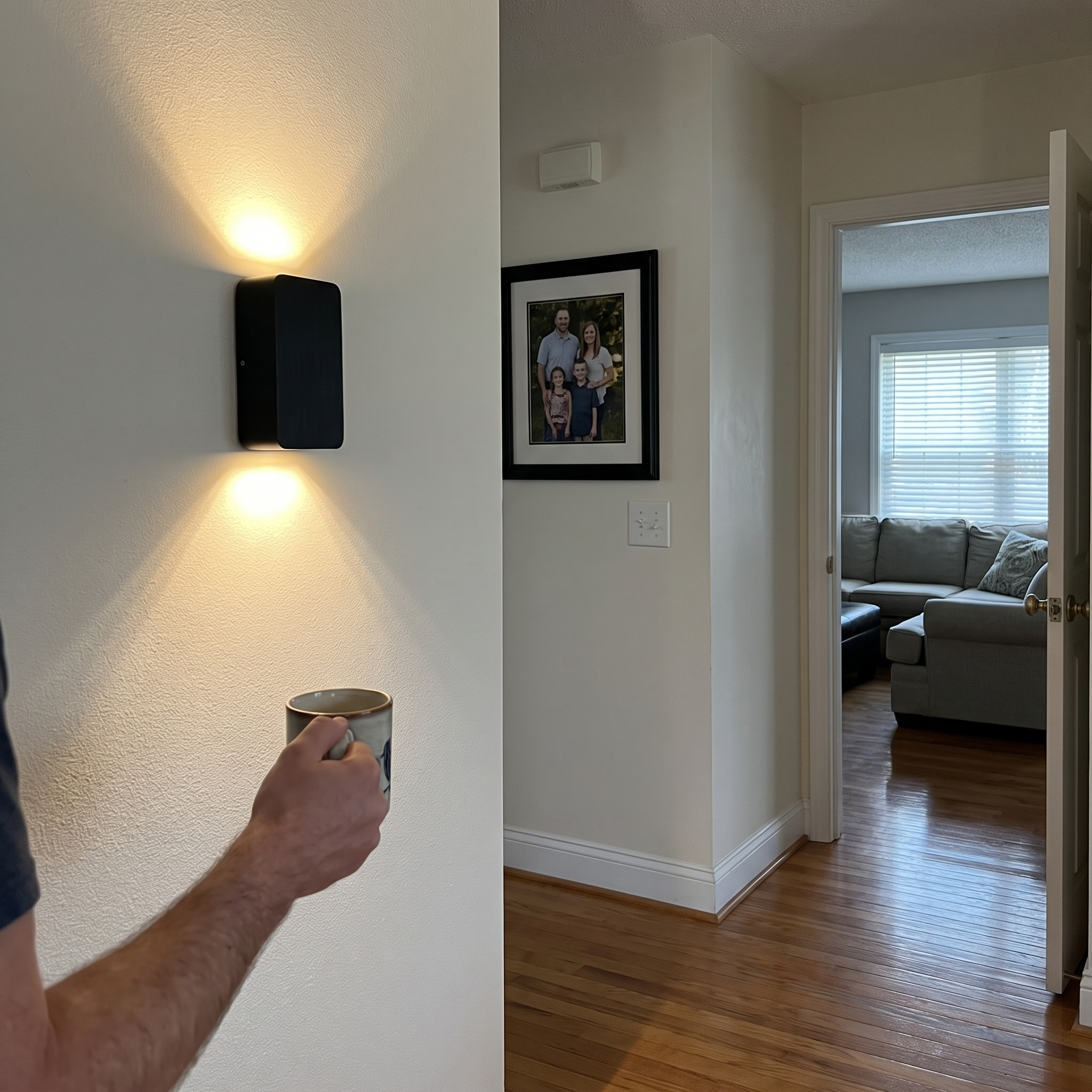 Wood Grain LED Wall Sconce lifestyle