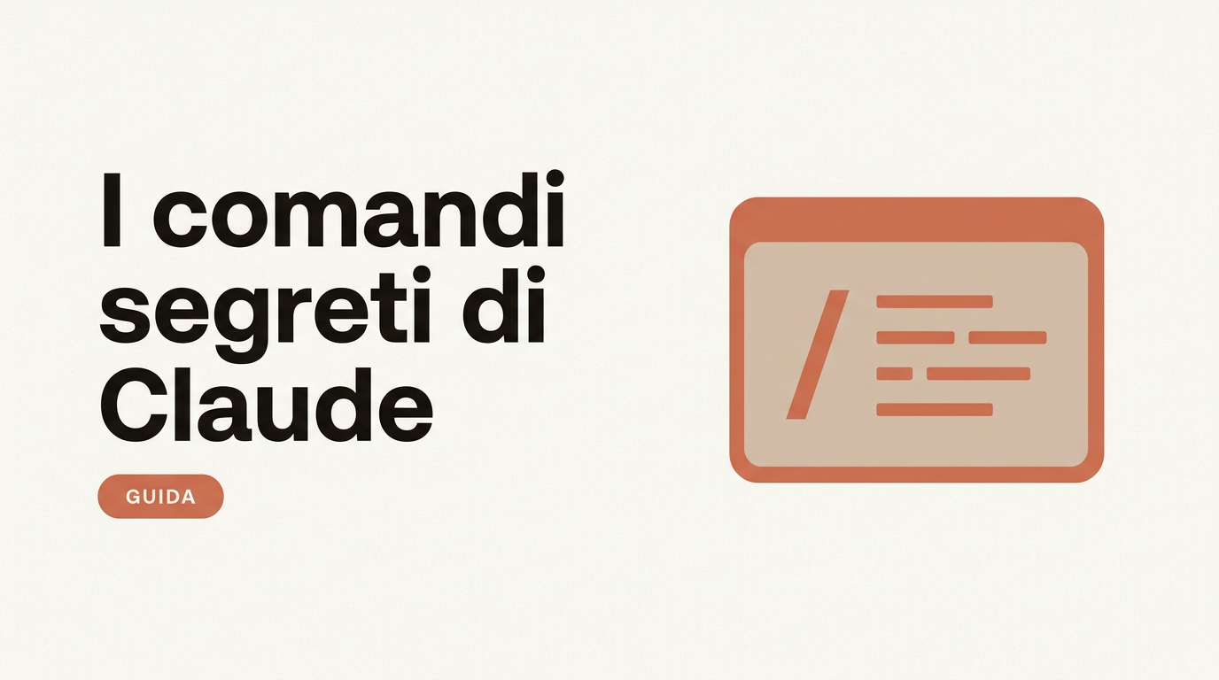 I comandi segreti di Claude: 5 slash command e 4 prompt