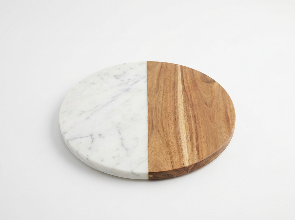 Marble & acacia wood board
