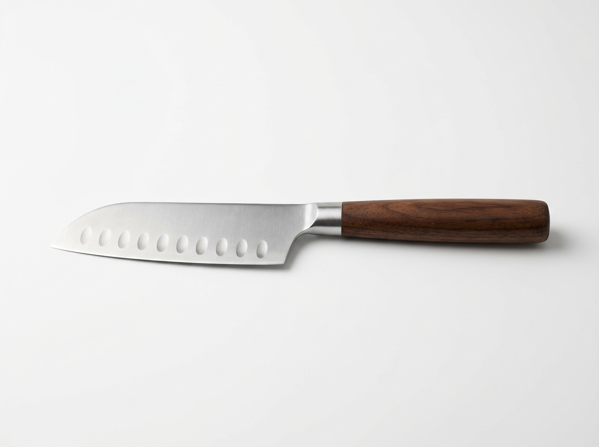 Soft-cheese knife (wide, perforated blade)