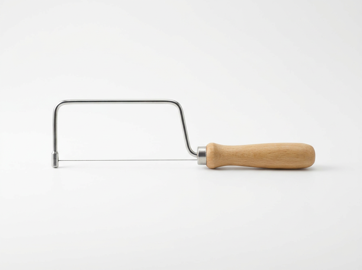 Wire cheese slicer