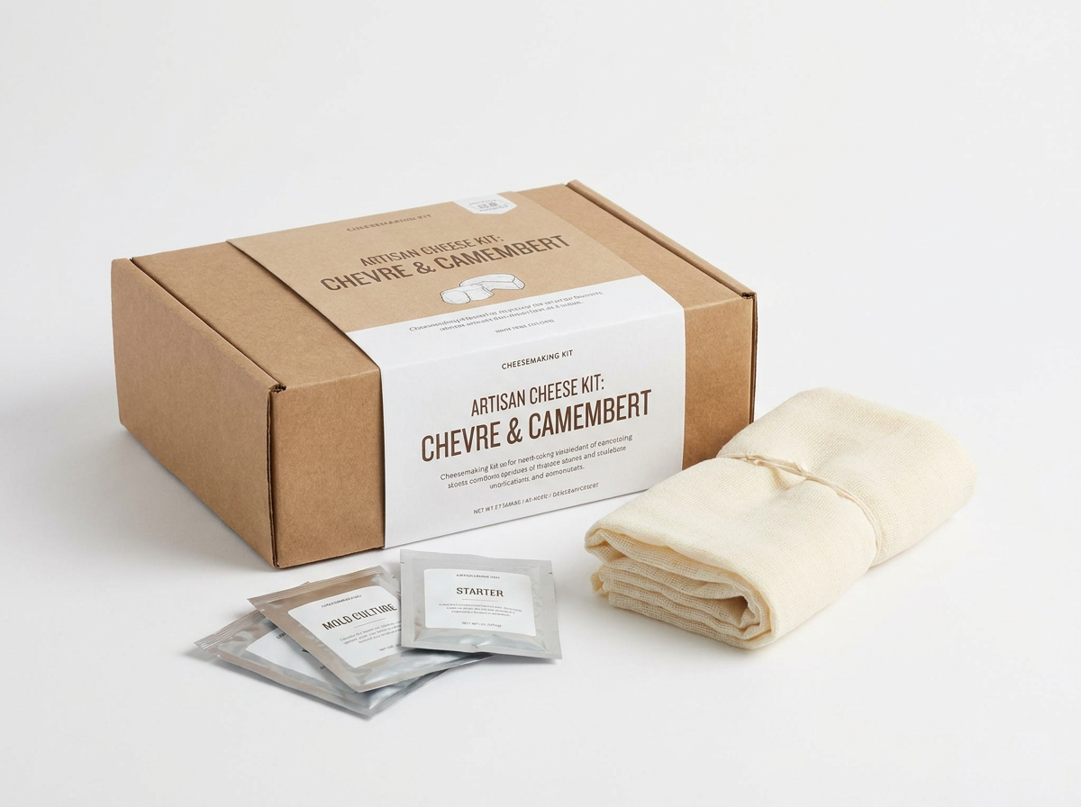 Soft-ripened kit (chèvre & camembert-style)