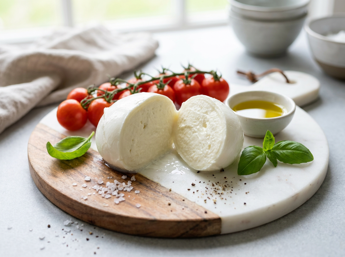 Buffalo mozzarella cheese