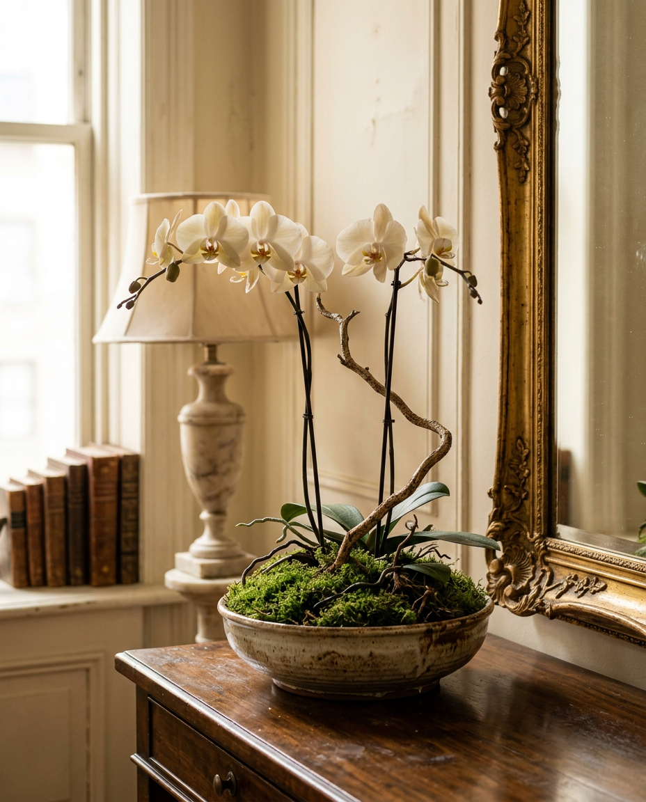 Editorial illustration of old-world european design, unchanged since the 1990s — Flowers by Philip, Carnegie Hill, Manhattan