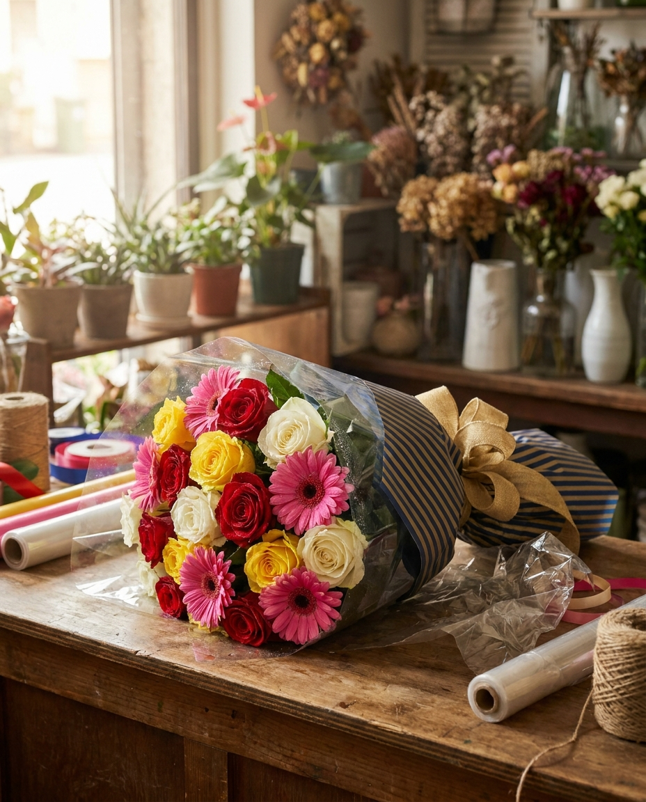 Editorial illustration of south shore family florist — Kitty's & Family Florist Inc., Eltingville, Staten Island