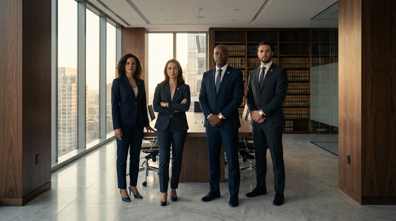 The legal team of Paul Fischer LLC in their Berlin office
