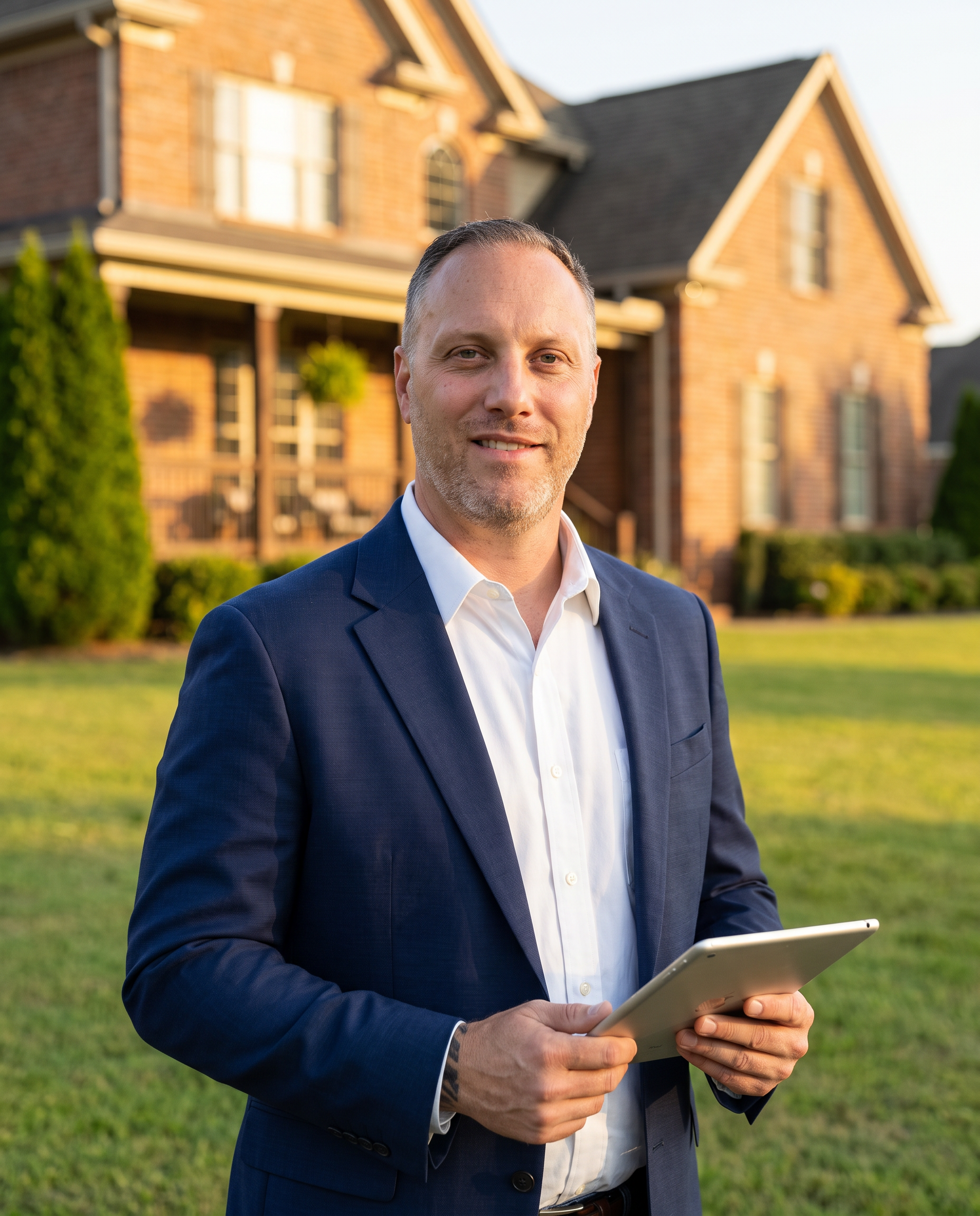 Shawn Green, owner of Green Street Appraisal Services, outside a Middle Tennessee home