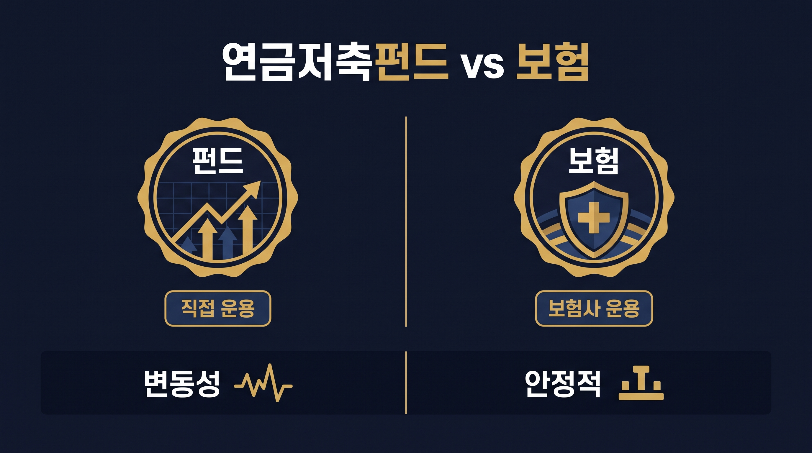 연금저축펀드와 연금저축보험의 운용 방식 비교