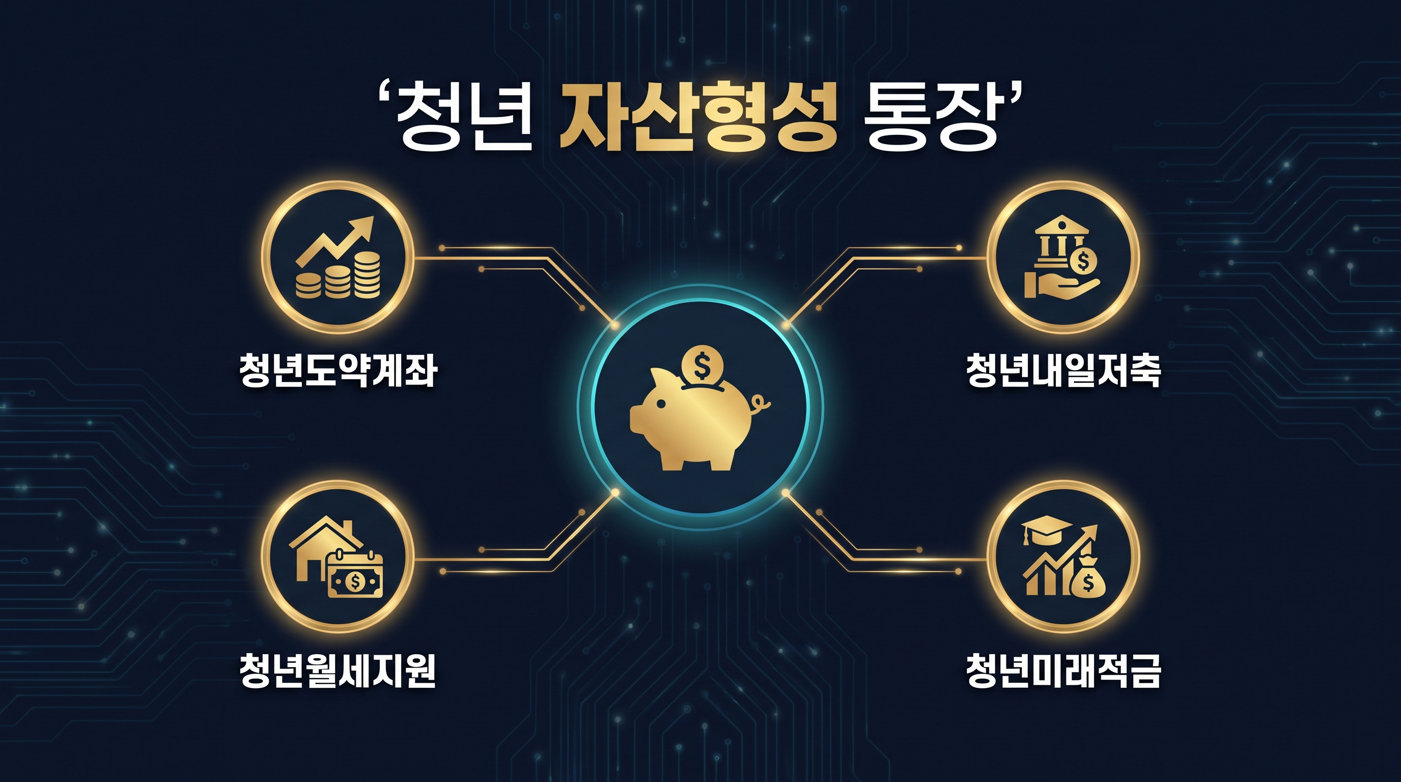 청년 자산형성 통장과 계산기