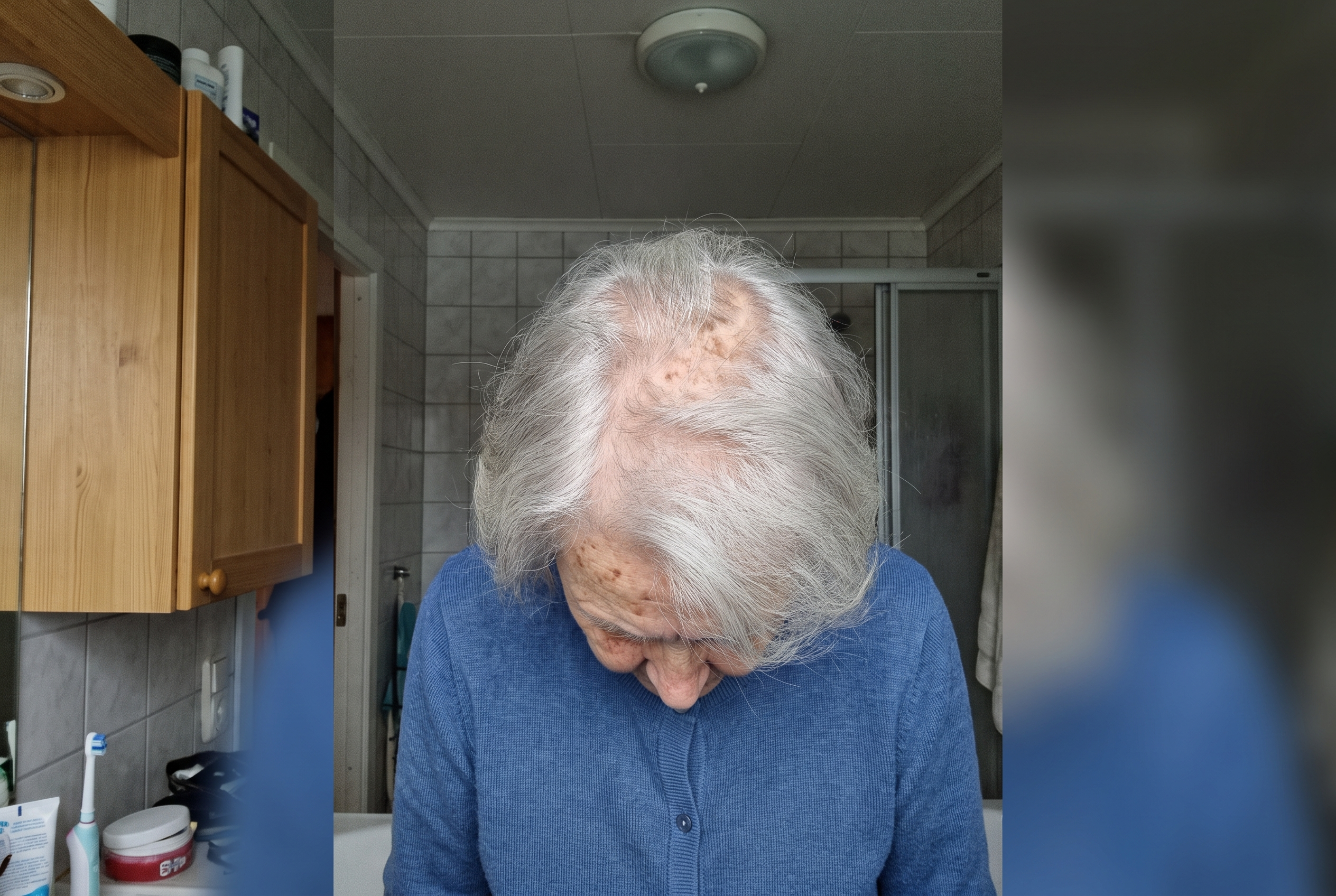 Julie, isse med synlig hodebunn før bruk