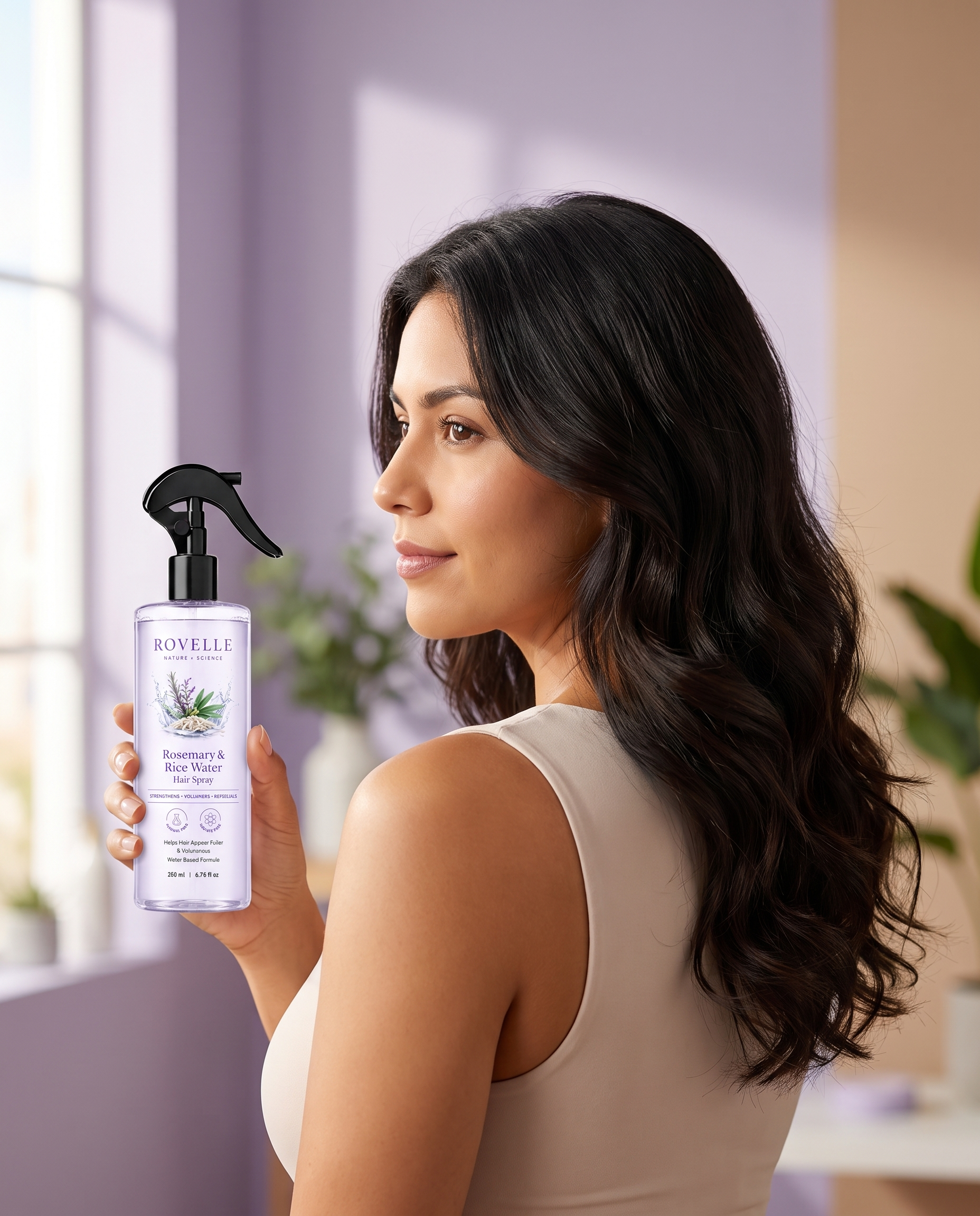 Cabello sedoso y saludable después de usar Rovelle Raíz Viva