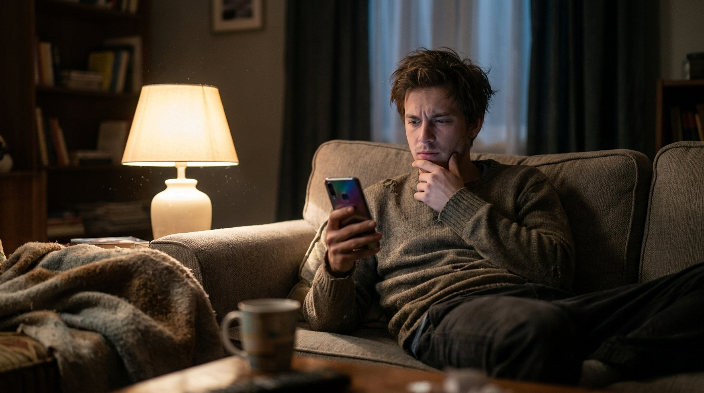 checking a banking app after building a $1000 emergency fund following an unexpected expense