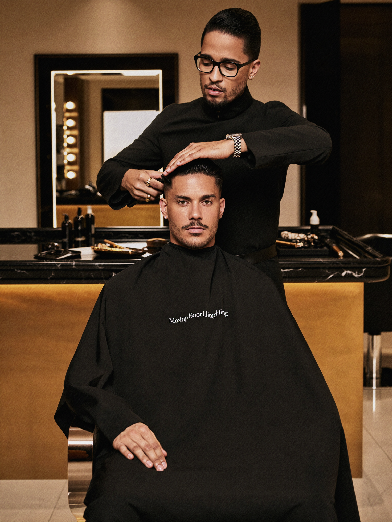 Men's haircut at ELMAX Salon & Spa Dubai