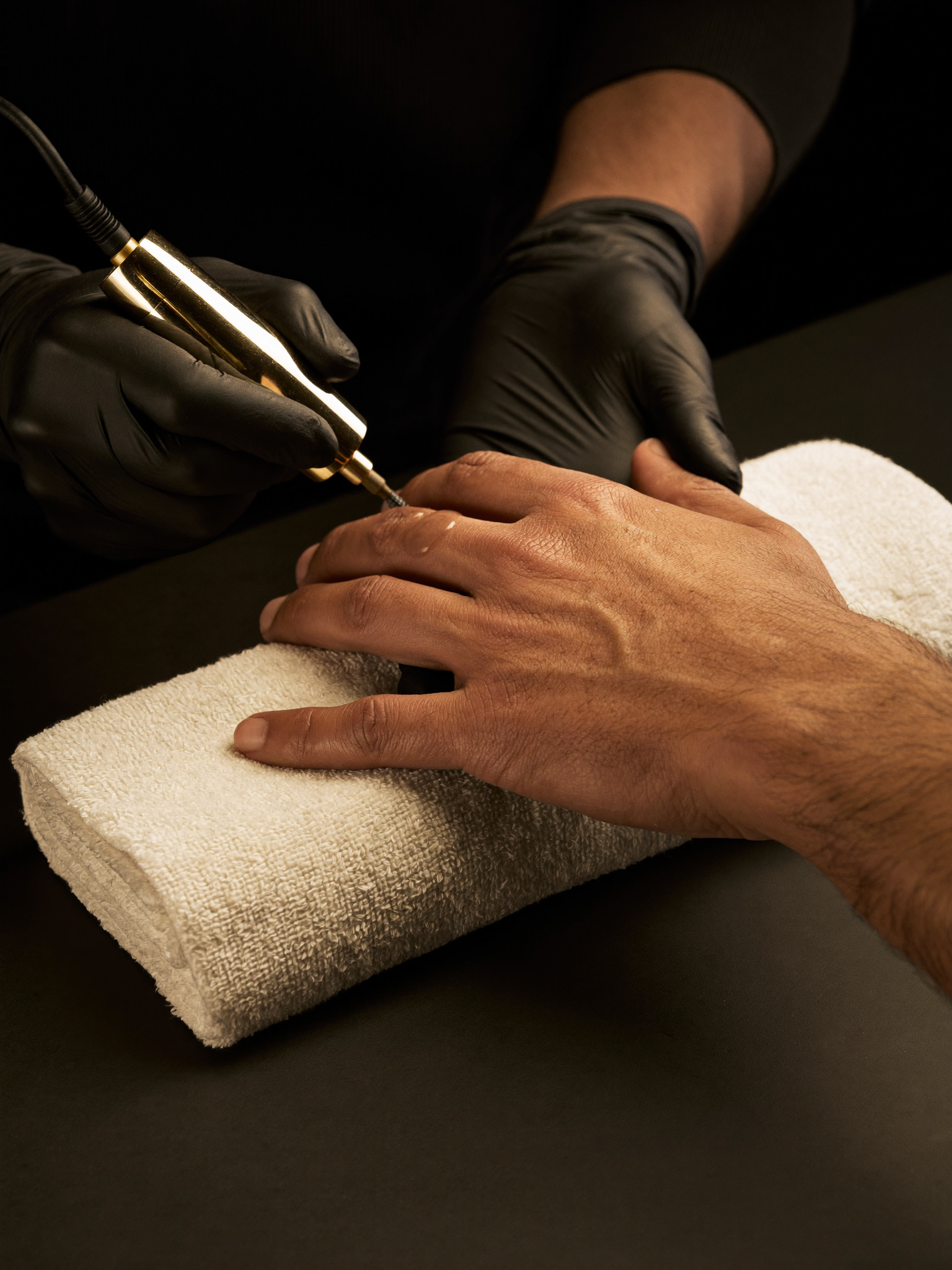 Men's manicure at ELMAX Salon & Spa Dubai