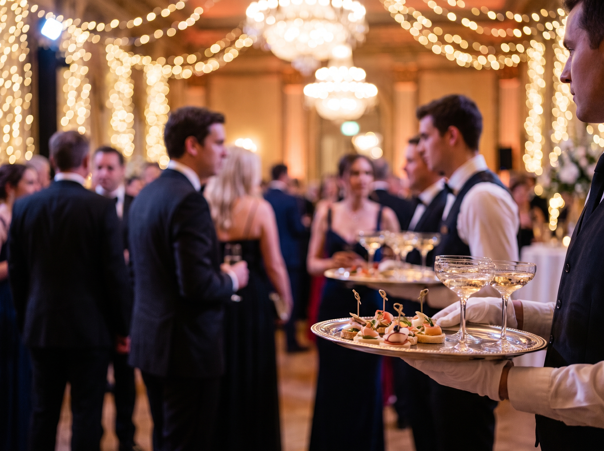 Catering eventowy — wieczorna gala bankietowa