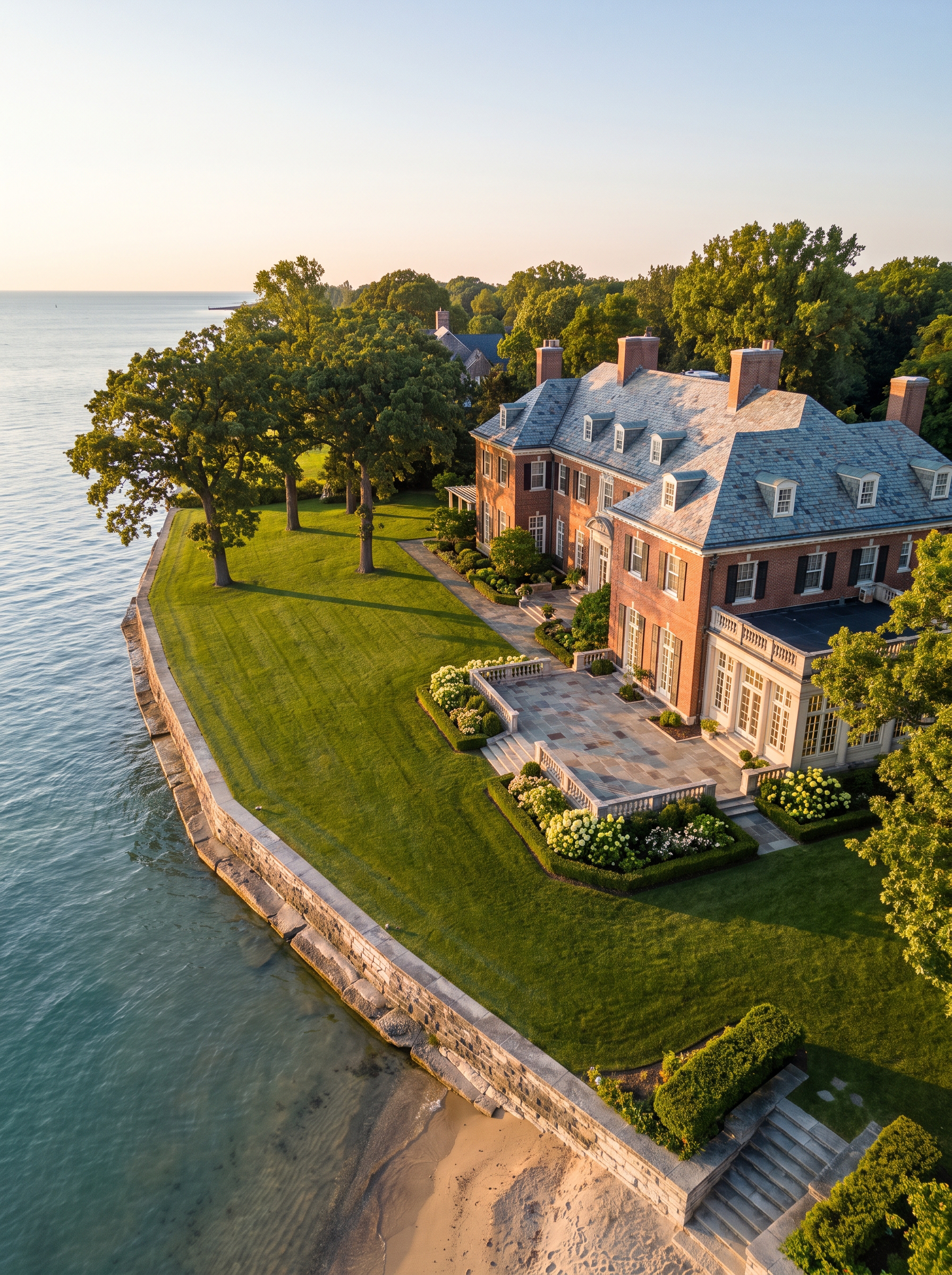 Grand historic lakefront estate in Winnetka Illinois