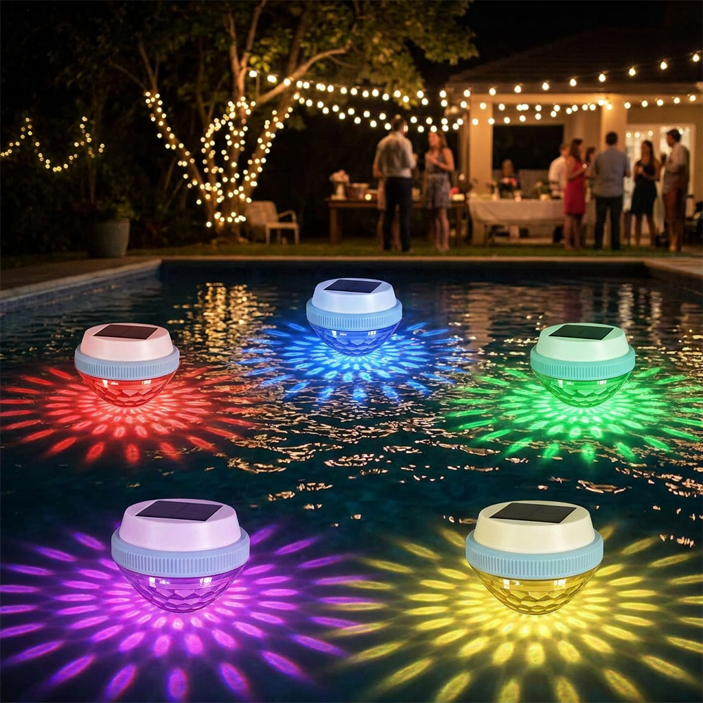 Luminéa – festliche Poolstimmung bei Nacht