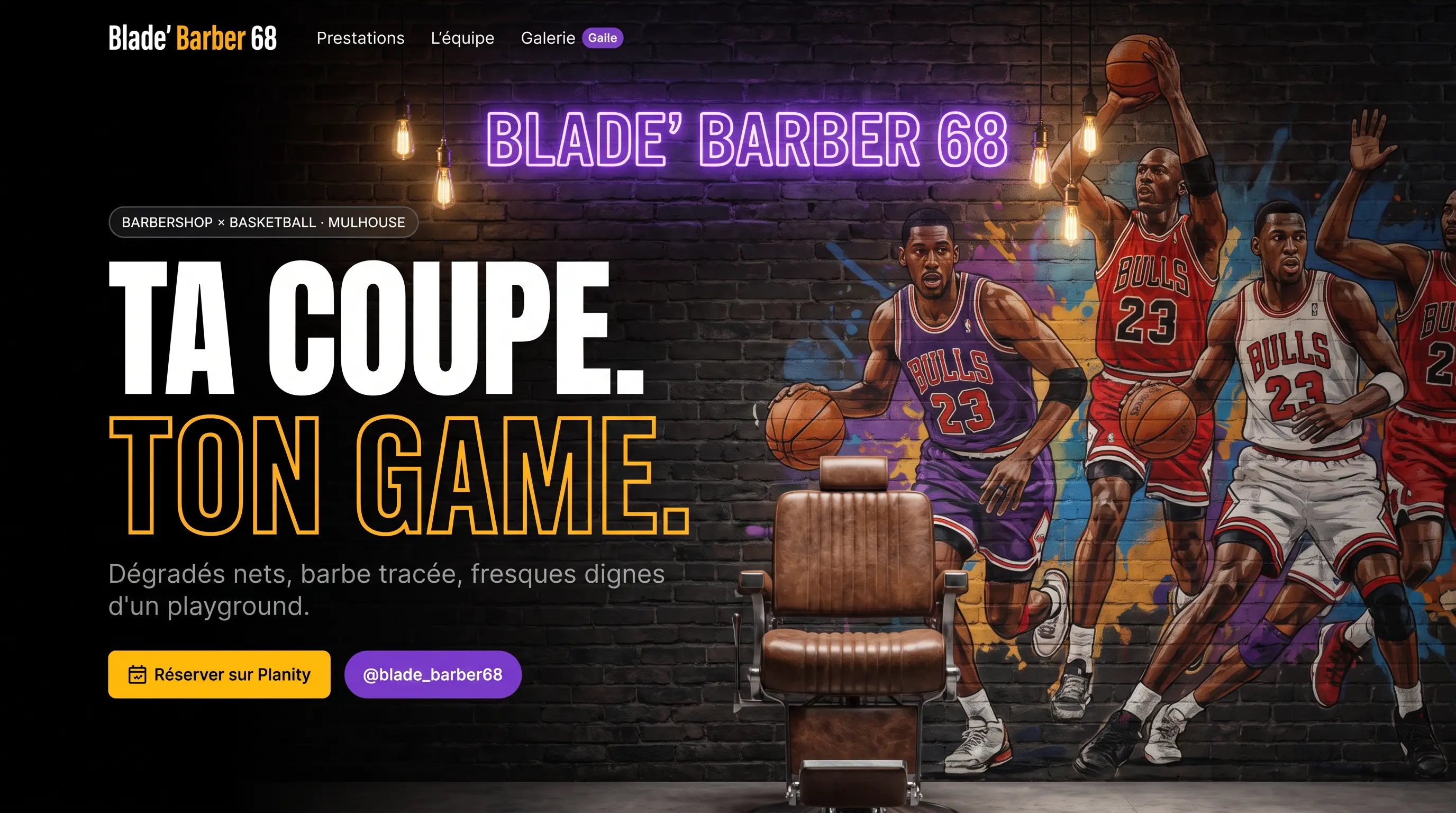 Site Blade'Barber68 — version ordinateur