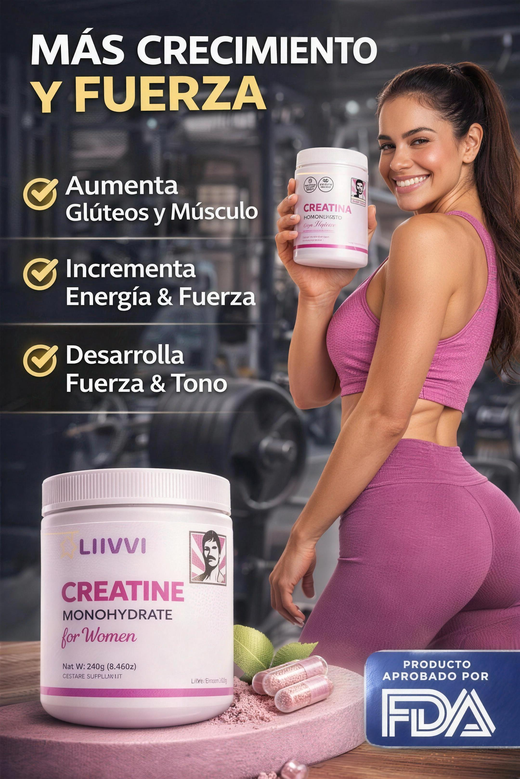 Creatina Monohidratada para Mujer